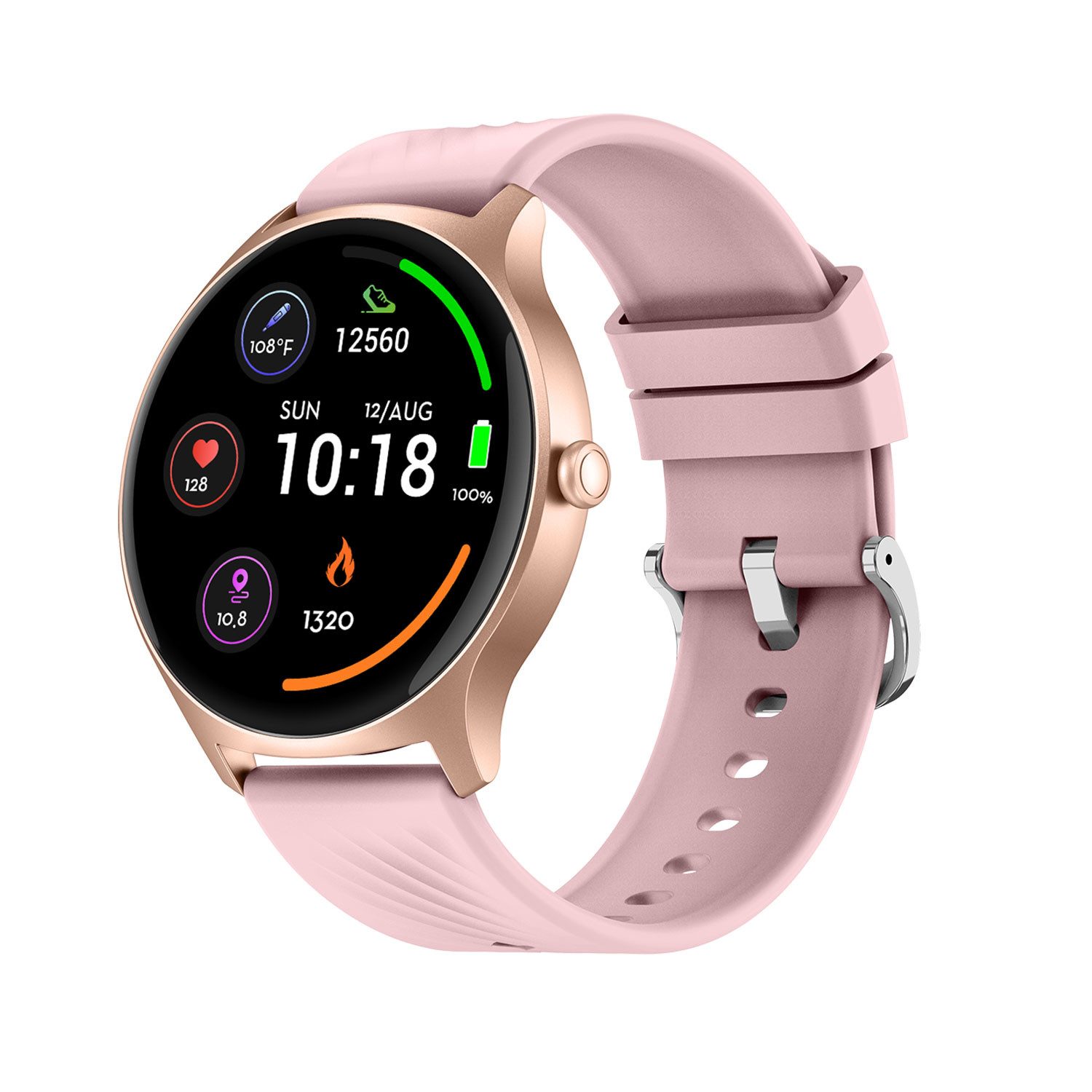 Denver SWC-387RO Smartwatch (1,43 Zoll, Proprietär (herstellerspezifisch)