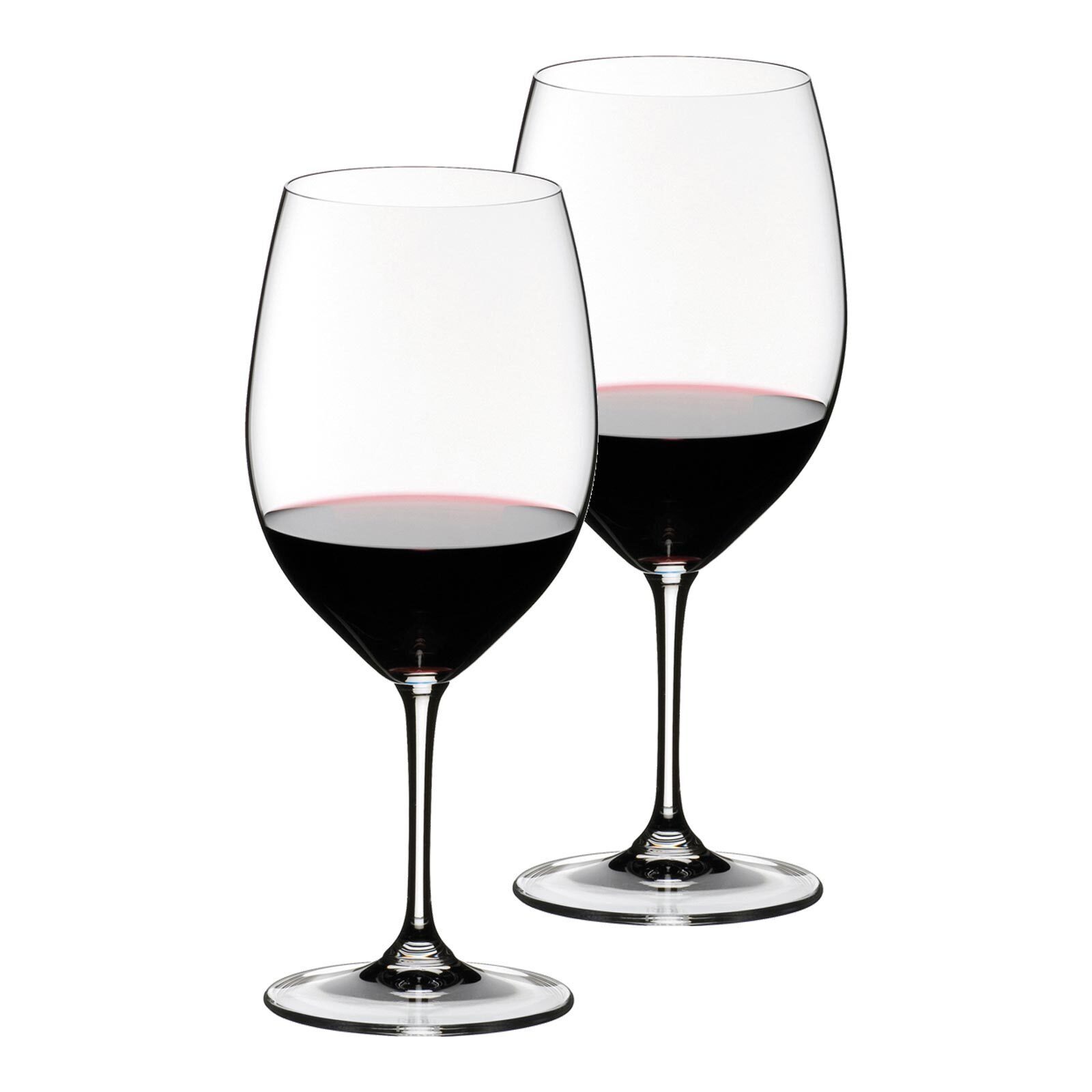 RIEDEL THE WINE GLASS COMPANY Rotweinglas Vinum Cabernet Sauvignon / Merlot Rotweingläser, 2-tlg., Glas