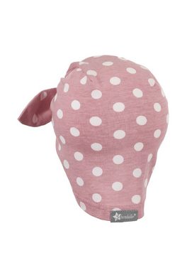 Sterntaler® Schirmmütze Knotenmütze (1-St., Sommerhut Baby bedruckt mit UV-Schutz ideal für den Sommer) Baby Mütze mit Knoten aus Jersey mit süßen Punkten