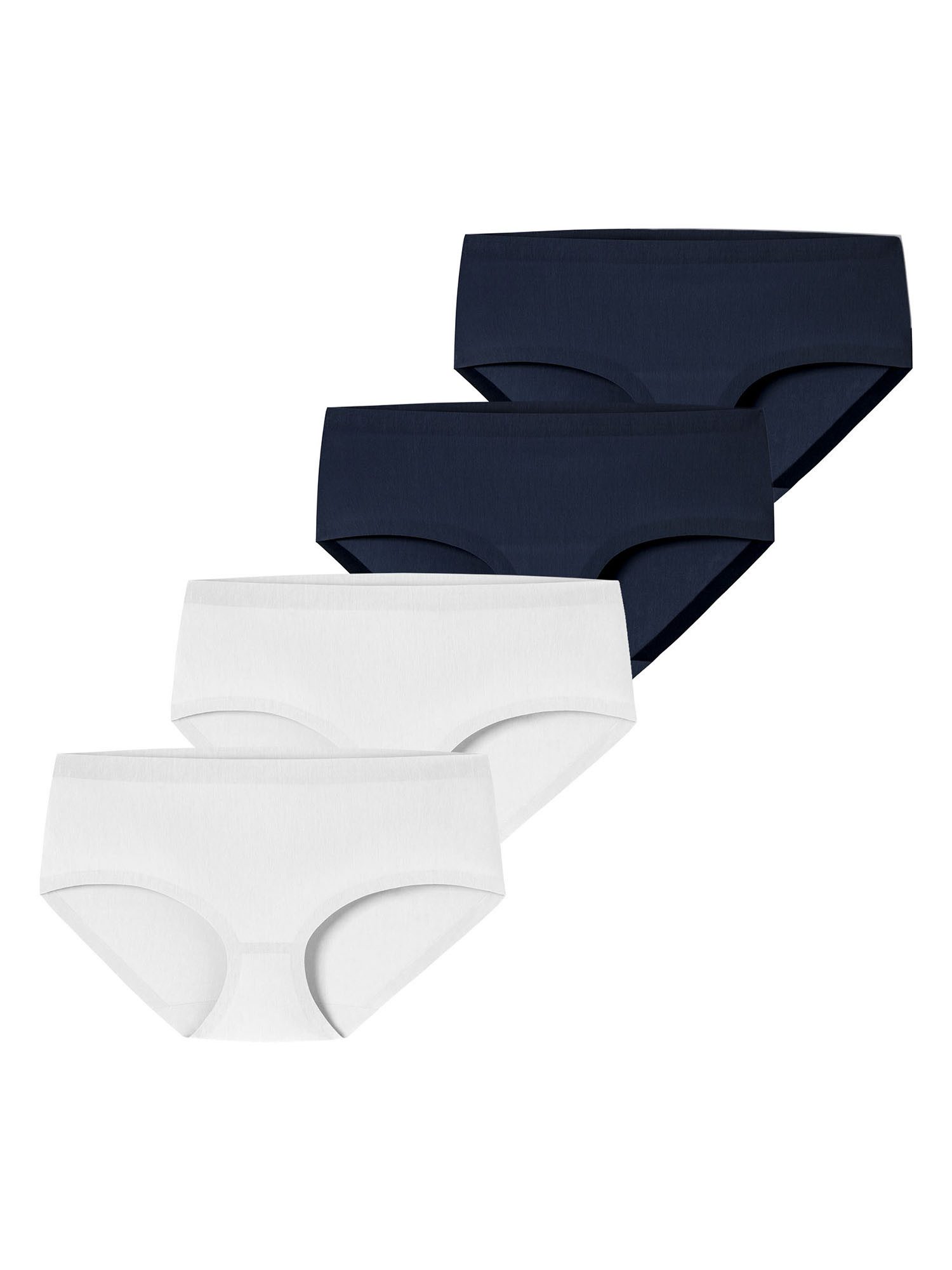 Schiesser Panty Invisible Cotton (4-St) Pantyslip, Boyshort, Unterwäsche
