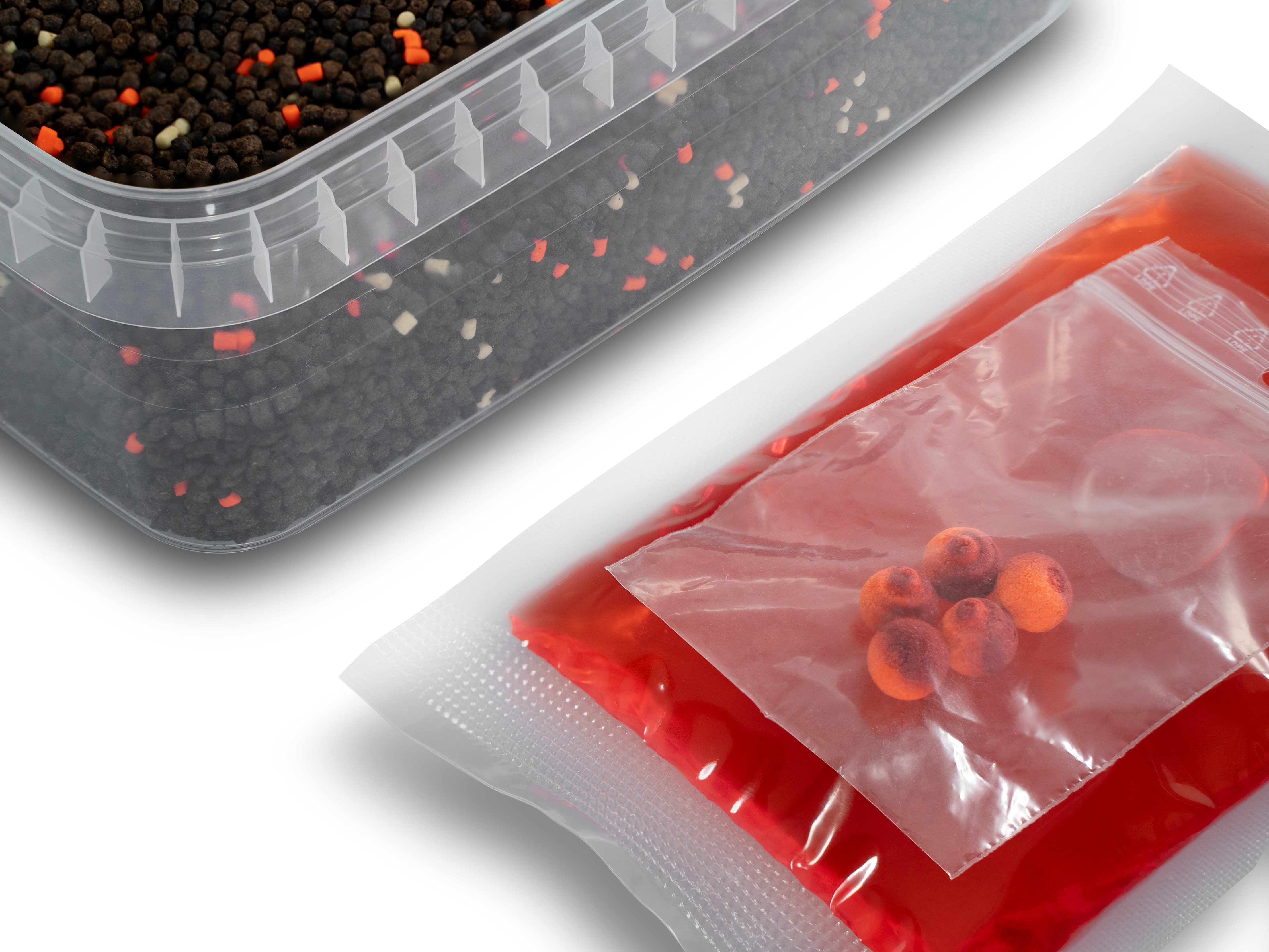 Delphin.sk Fischpellets Pellet Box SET 400g - Lachs Knoblauch Mango Mais - Feeder Karpfen, Starker und durchdringender Geschmack