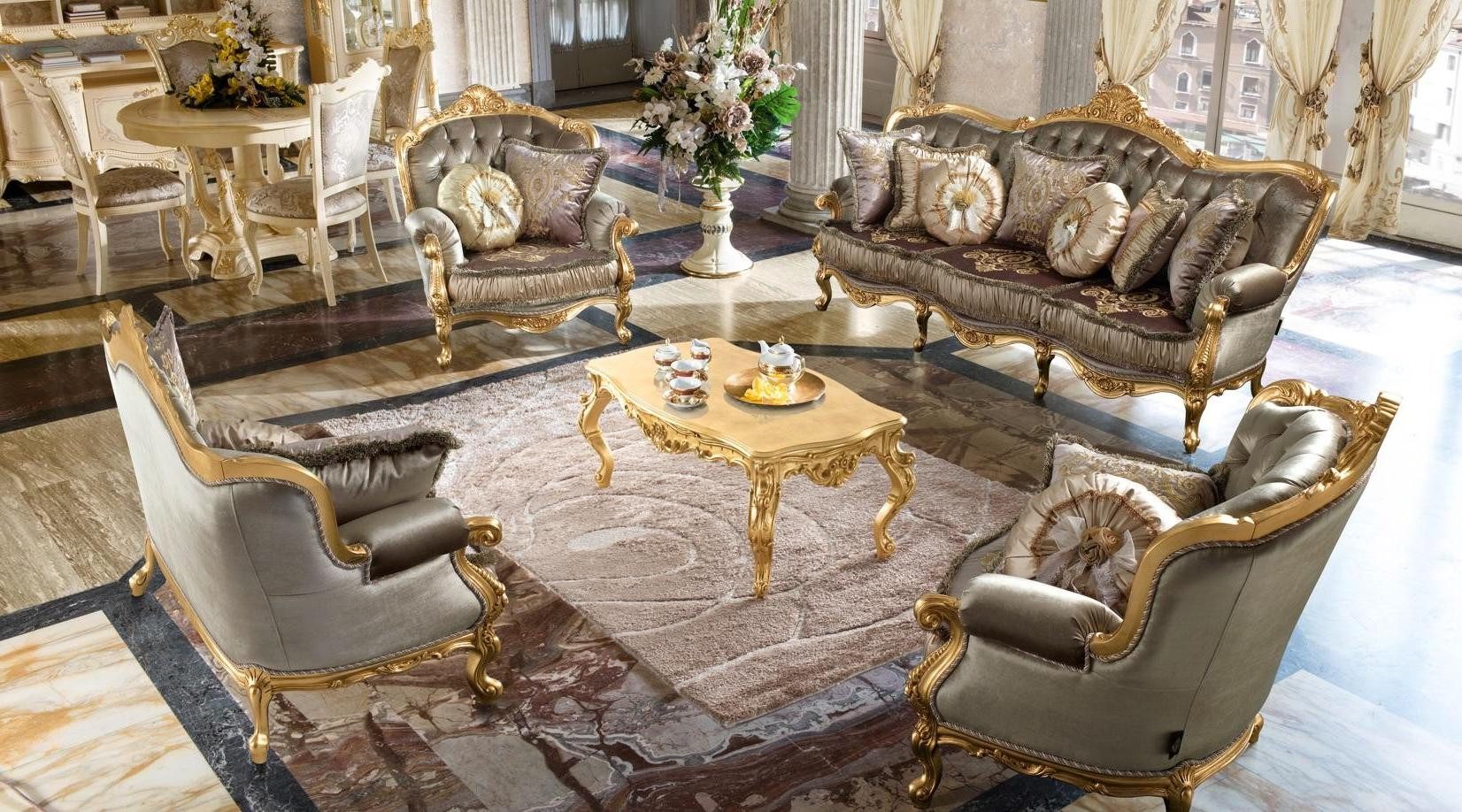 Xlmoebel Polstergarnitur Designer-Polstergarnitur mit Relax-Funktion in hochwertigem Textil, (Sofagarnitur 3 + 2 + 1 + 1 Sitzer), Hergestellt in Europa