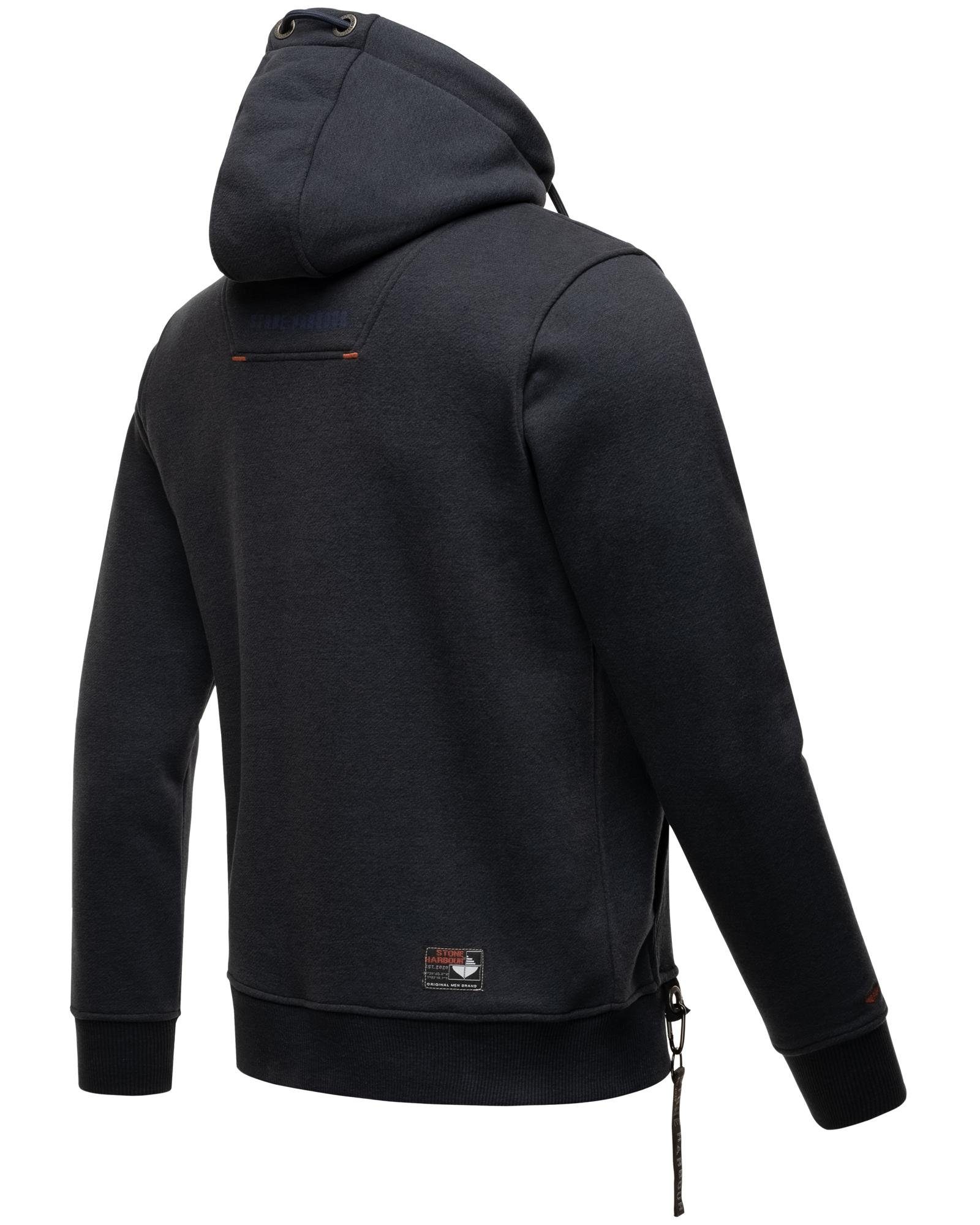 Stone Harbour Sweater Crazy Tunnelzugkordeln mit Frank Herren sportlicher Hoodie navy