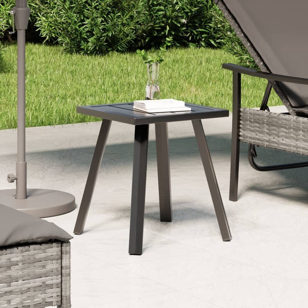 vidaXL Gartenlounge-Set Gartentisch Anthrazit 34x34x38 cm Stahl, (1-tlg)