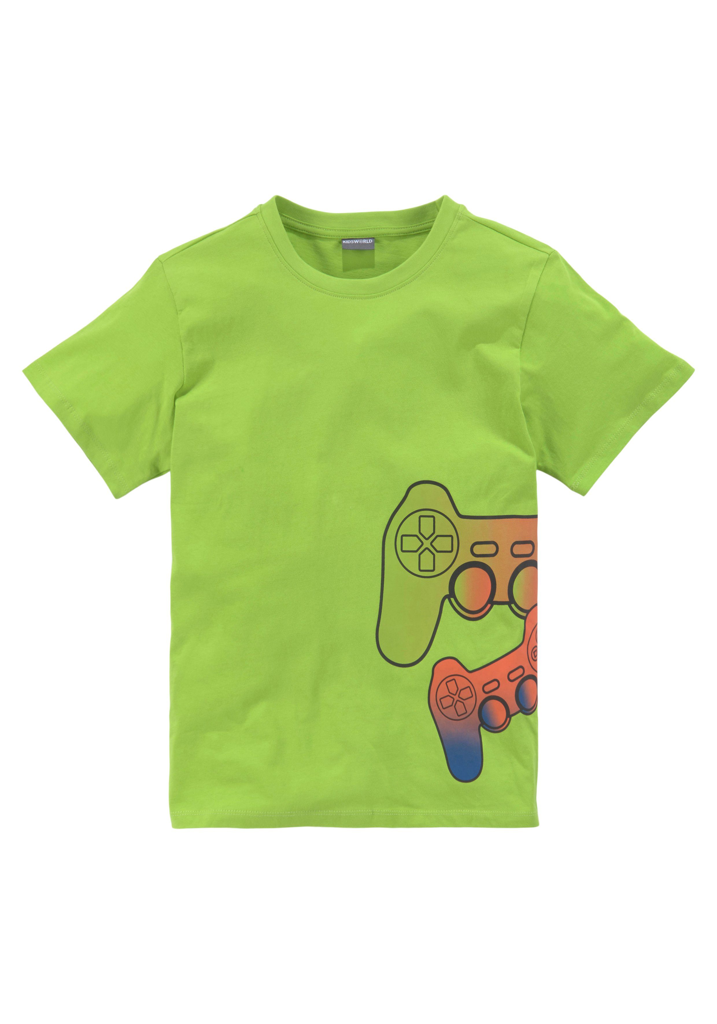 2-tlg) GAMER T-Shirt (Packung, KIDSWORLD