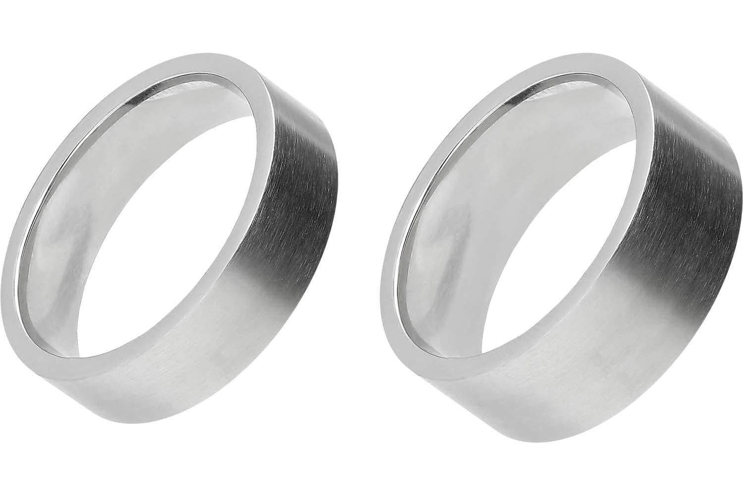 FILANGO Fingerring Edelstahl Ring MATT (Ringe günstig online kaufen