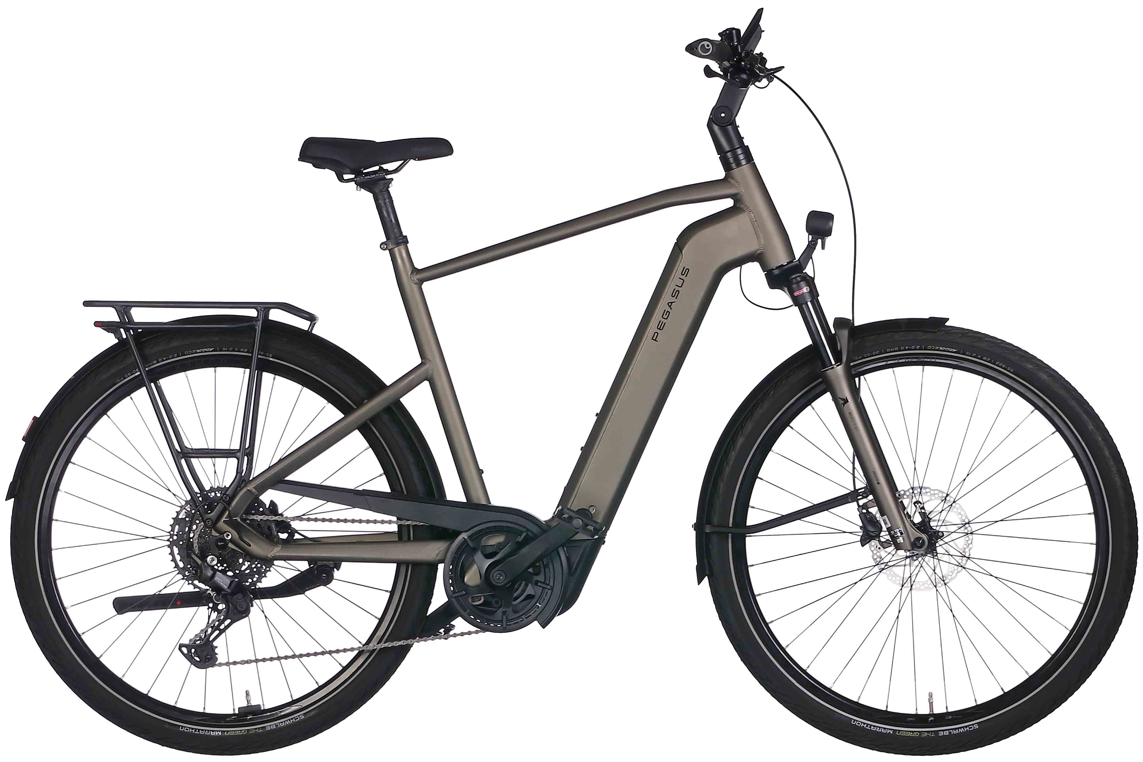 Pegasus E-Bike Pegasus Premio EVO 10 Lite 800 Wh Herren braun 2026, 10 Gang Shimano Cues RD-U6000, Kettenschaltung, Bosch Performance Line CX GEN5 smart System, 800 Wh