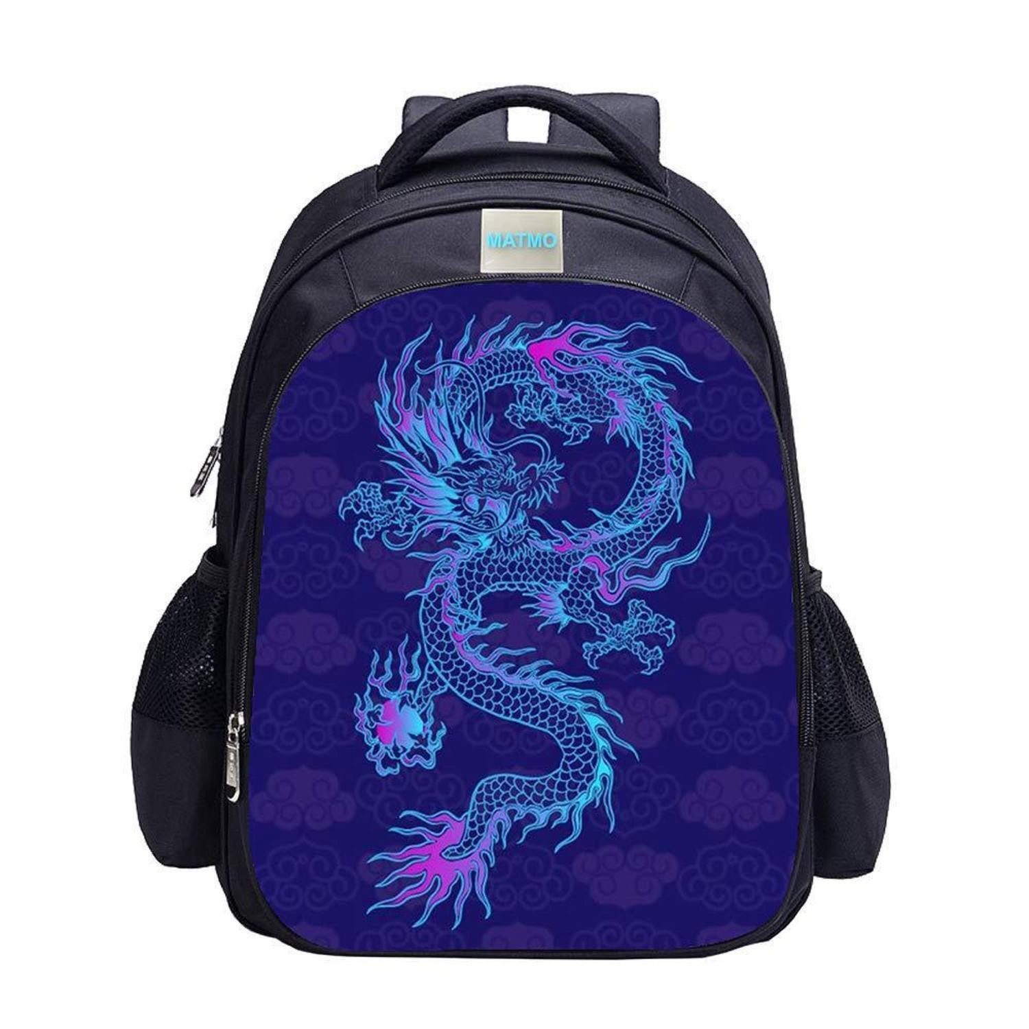 LuxusKollektion Kinderrucksack Rucksack Drachenmuster Kinder/Jugendliche 6-12J