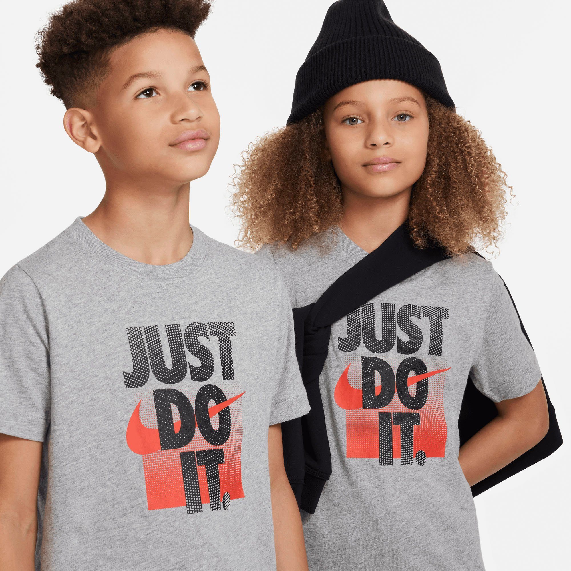 grau T-Shirt Kids' Big T-Shirt Nike Sportswear
