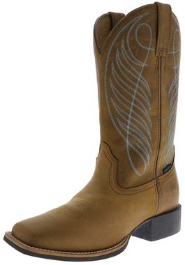 Ariat ROUND UP WIDE SQUARE TOE H2O Damen Westernreitstiefel Cowboystiefel Waterproof