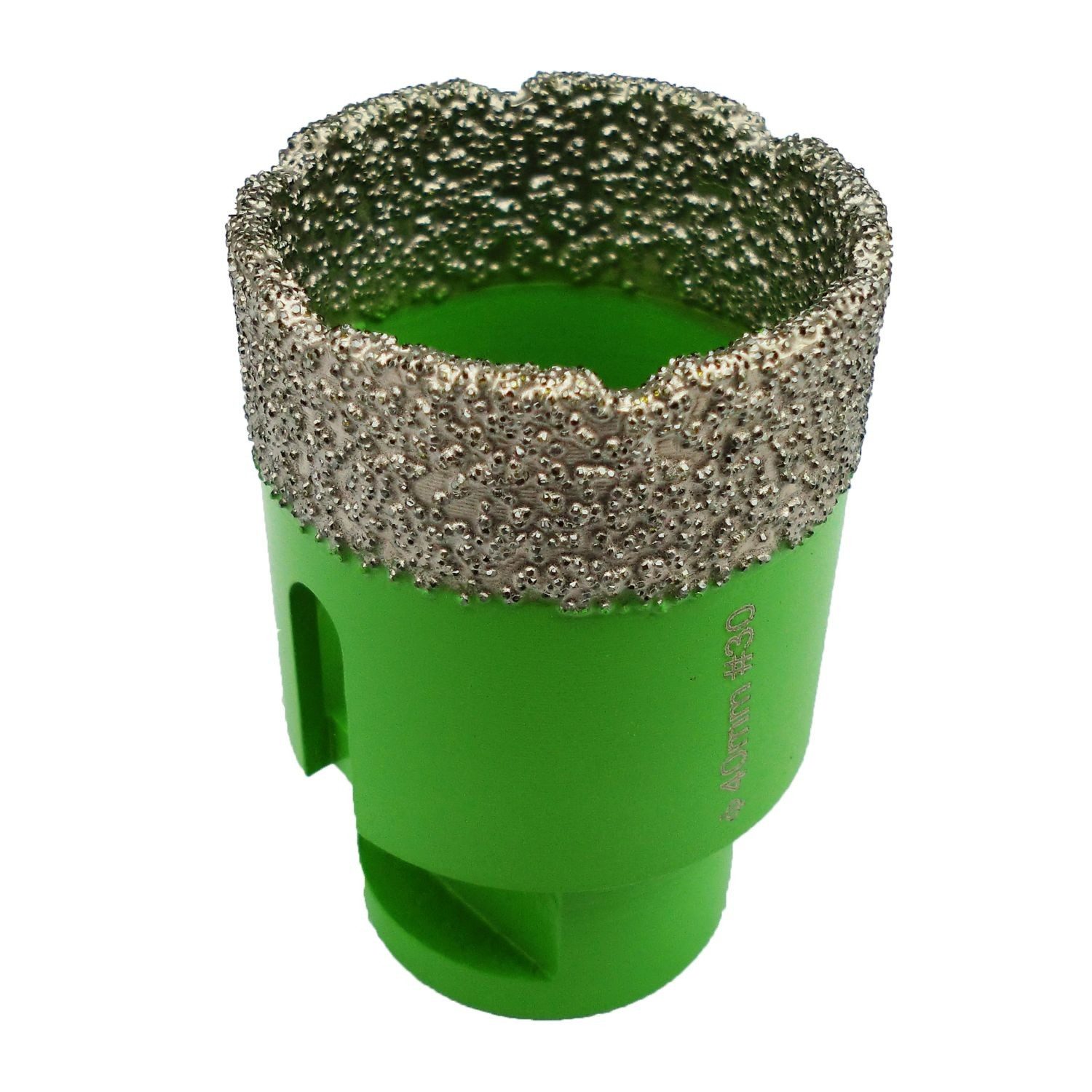 Hufa Diamanttrockenbohrer Hufa Winkelschleifer Fliesen Diamantbohrkrone Ø 80mm M14, Ø 80 mm, Extrem Schnittfreudig