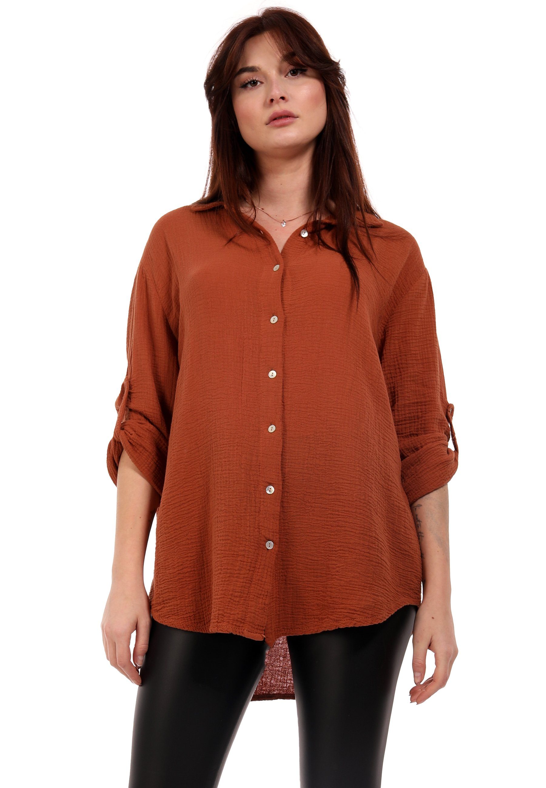 YC Fashion & Style Hemdbluse Oversized günstig online kaufen