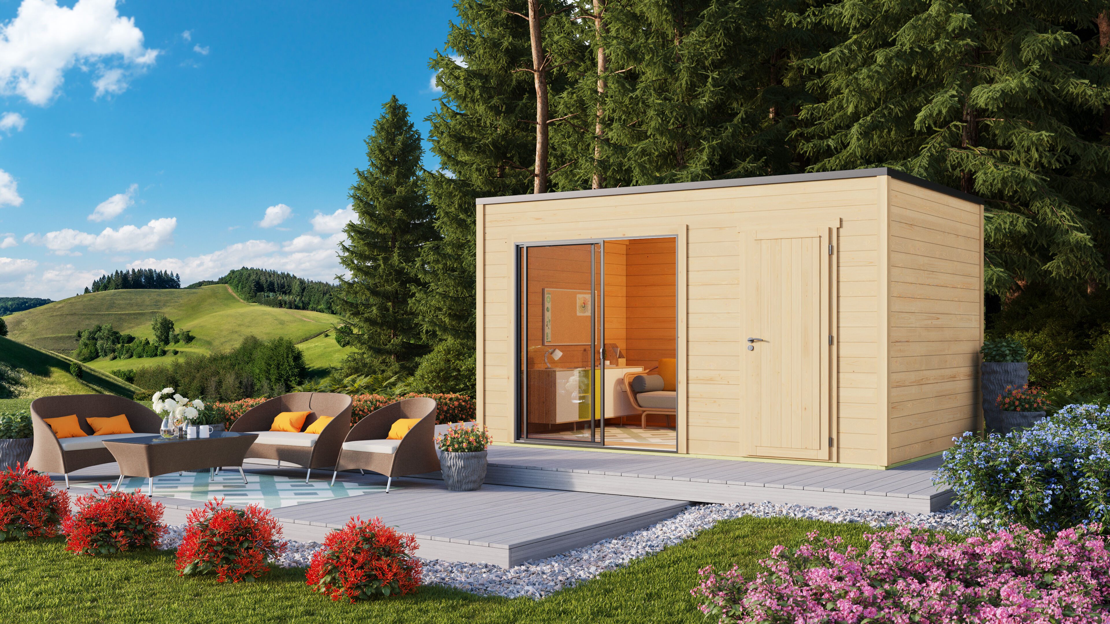 Gartenhaus Q-BIC Alu 70 I