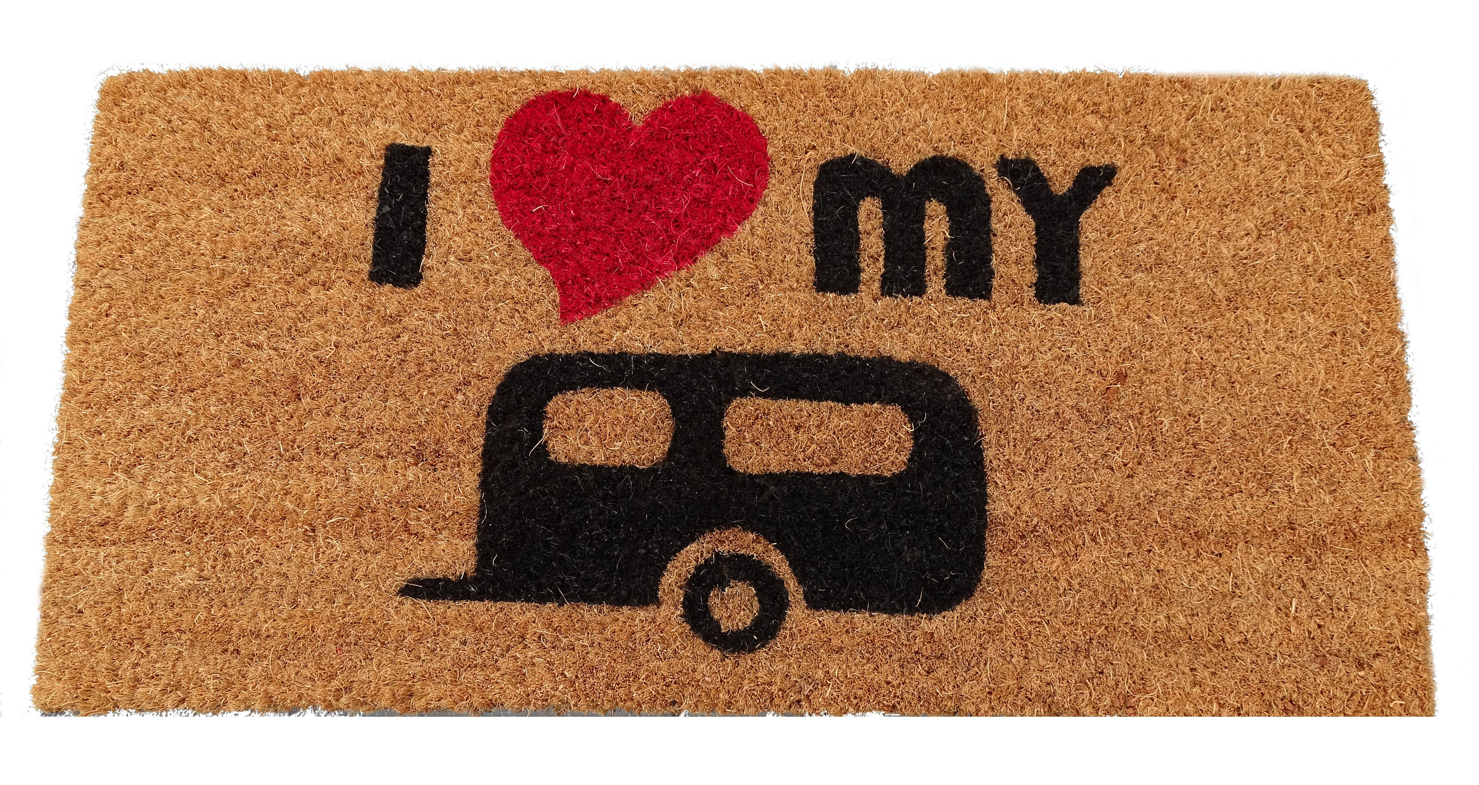 Mertex Universal-Fußmatten Kokosmatte Fußmatte Trittstufe Womo Wohnwagen Camper 25 x 50 x 15 cm, Matte für Trittstufe