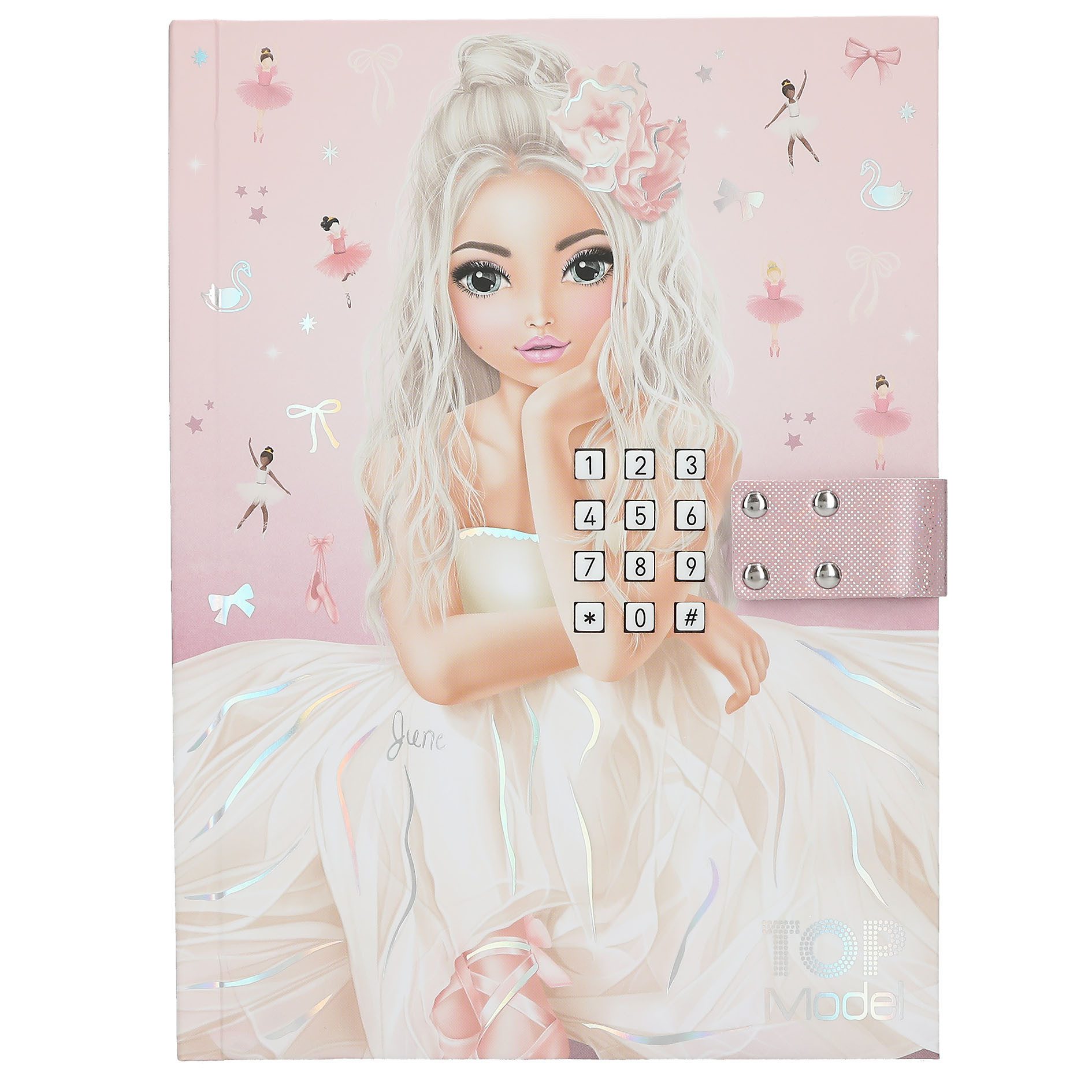 TOPModel Stickerbuch TOPModel Geheimcode Tagebuch BALLET rosa