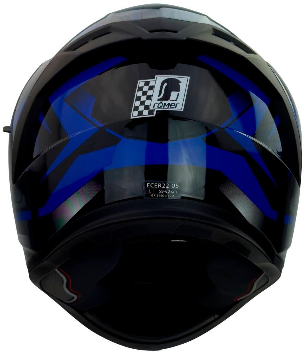 RÖMER HELME Motorradhelm Integralhelm Eifel, mit integriertem Sonnenvisier