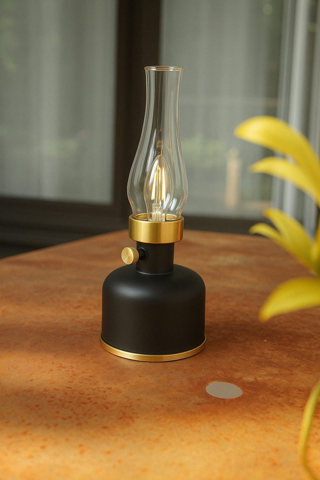 home trends Außen-Tischleuchte home trends LED Tischlampe Vintage-Design, dimmbar, USB – Bild 3 von 5