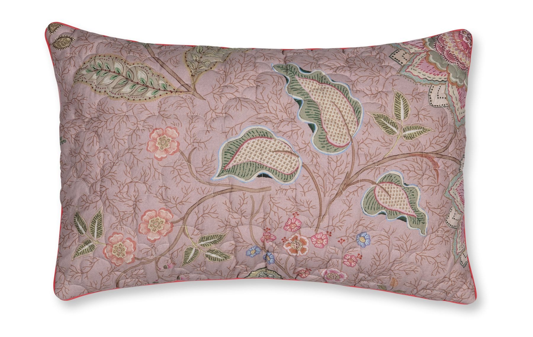 PiP Studio Dekokissen Dekokissen PIP Mumabi Morning Quilted Pink 45x70 Rosa, 45 x 70 cm