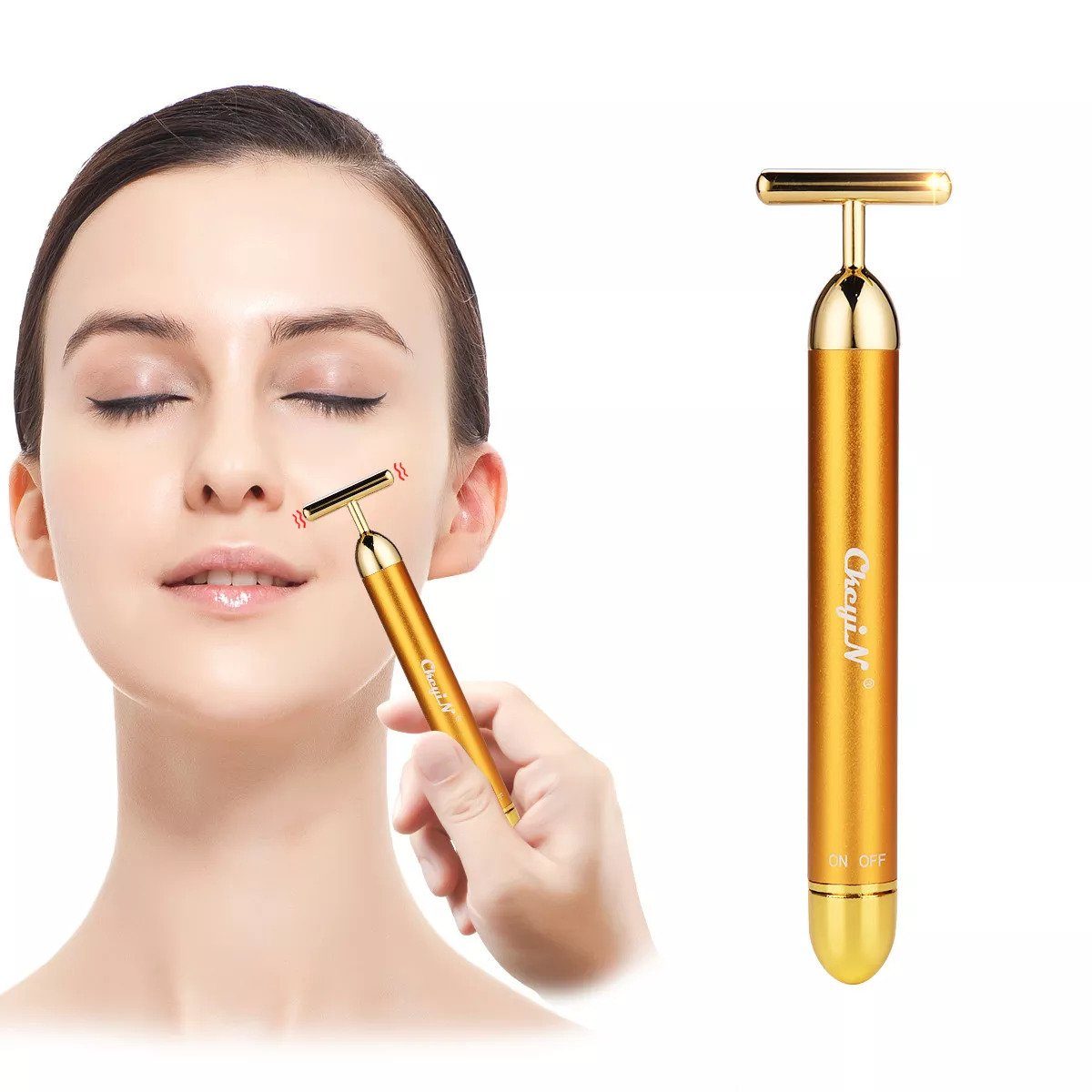 DASKOO Gesichtspflege-Set Beauty Bar Gesicht Lauffläche Vibration Hautpflege Massagegerät Geräte mehr