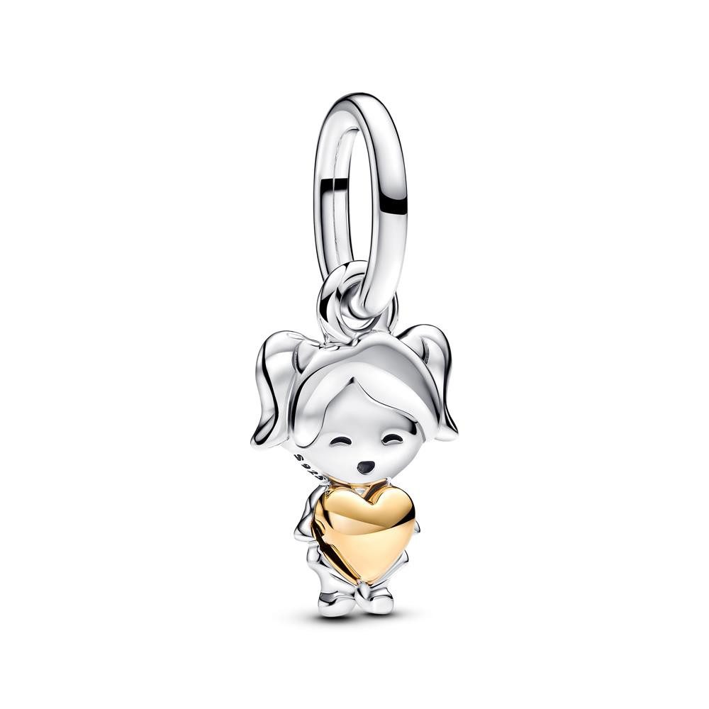 Pandora Charm-Einhänger Happy Girl Charm-Anhänger aus 925er Silber von PANDORA Moments