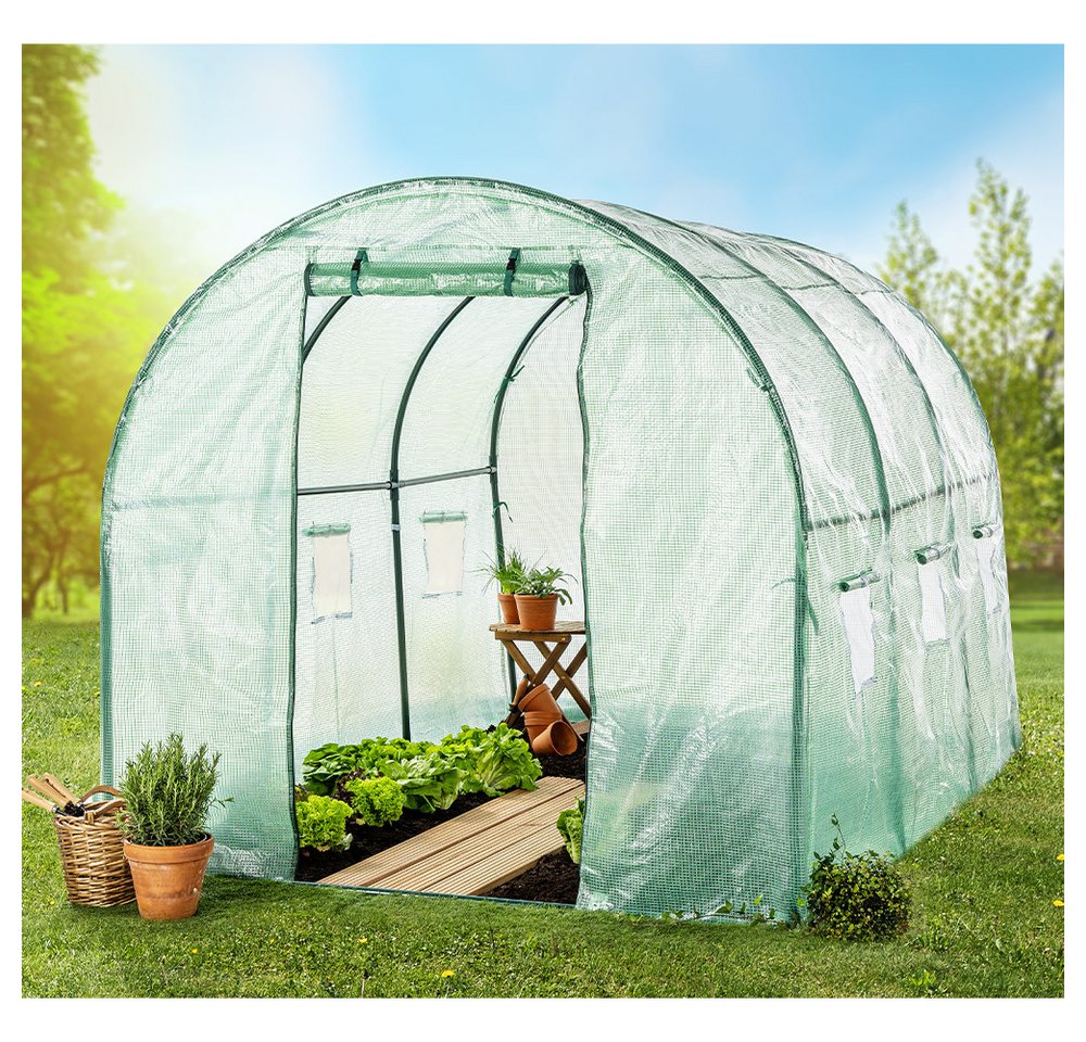 Green Yard Tomatengewächshaus Tunnelgewächshaus, Tomatengewächshaus, ca. 200 x 300 x 200 cm | Rabatt: 19% Green Yard Tomatengewächshaus Tunnelgewächshaus, Tomatengewächshaus, ca. 200 x 300 x 200 cm | Rabatt: 19%
