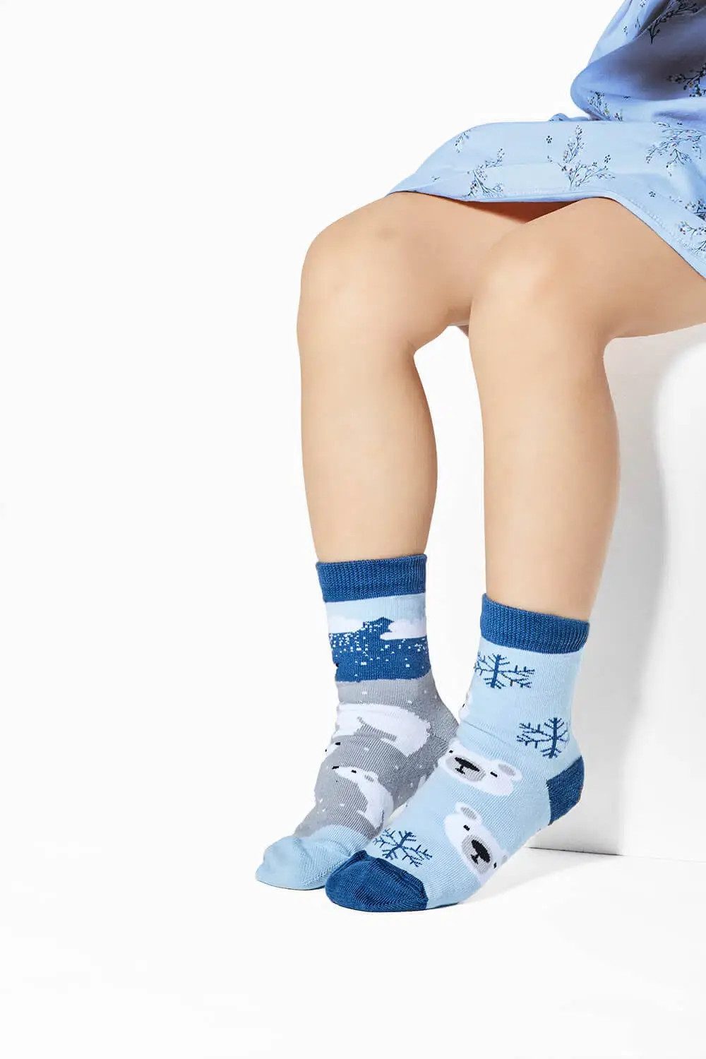 Many Mornings Freizeitsocken Many Mornings Kids Polar Bear (1 Paar, 1-Paar, 1 Paar) immer ein dismatching Paar