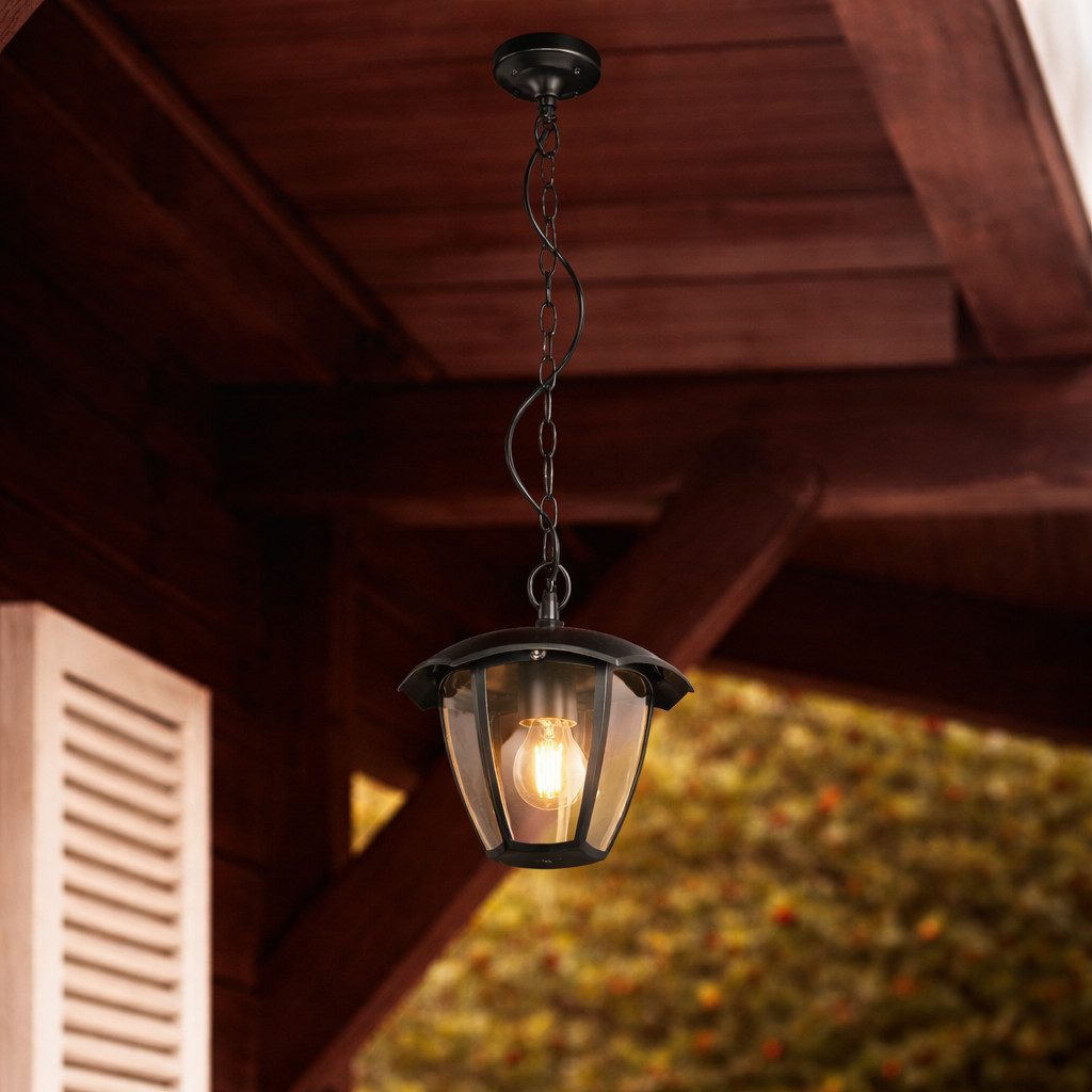 lightling Außen-Deckenleuchte Vera, ohne Leuchtmittel, hochwertiges Druckguss-Aluminium, IP44 Schutz, 80 cm