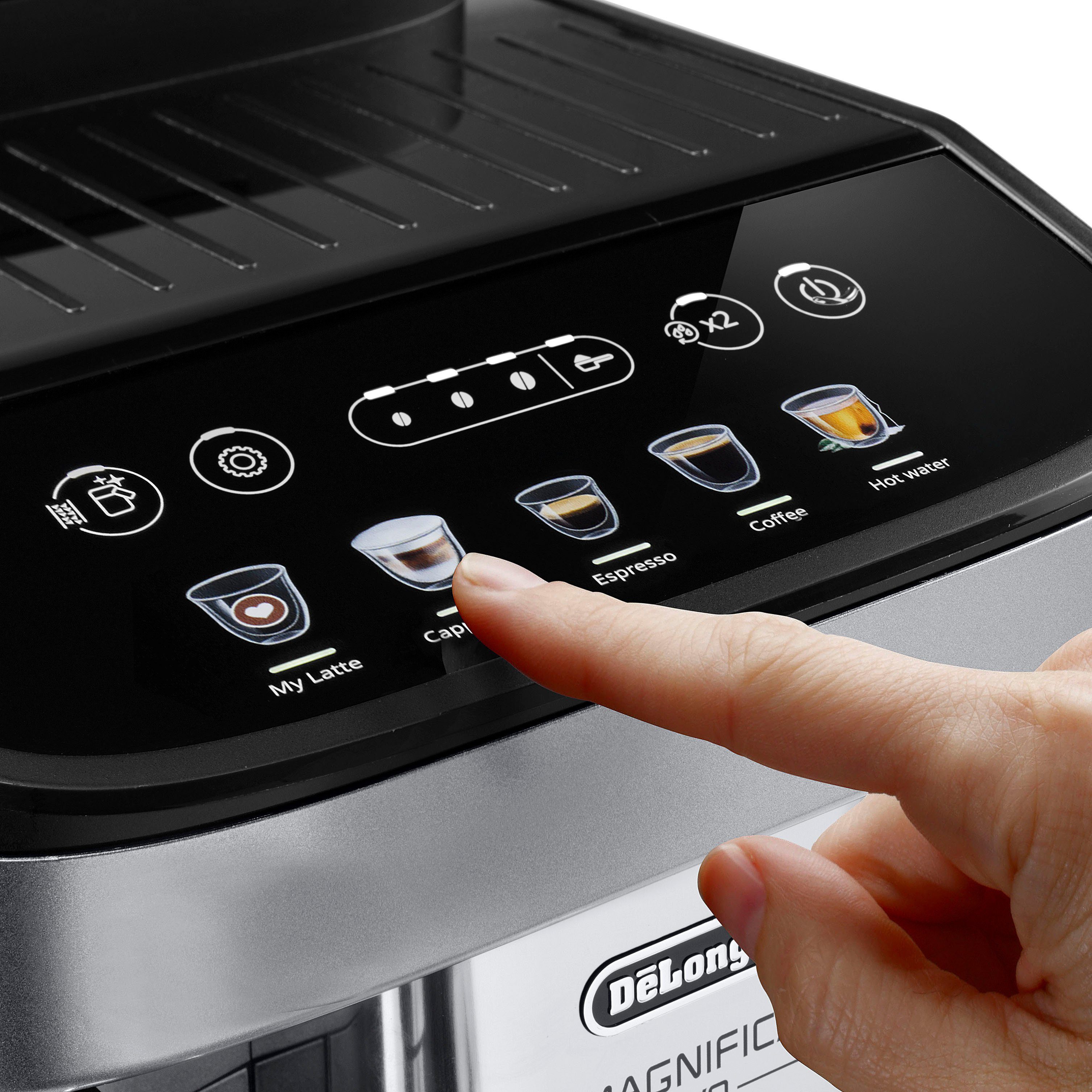 De'Longhi Kaffeevollautomat Magnifica Evo ECAM290.61.SB- 5 Rezepte, perfekter Milchschaum, LatteCrema Milchsystem, automatische Entkalkung und Reinigung – Bild 5 von 5