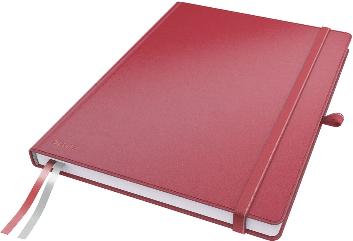 LEITZ Notizbuch Notizbuch Complete A4 kariert rot