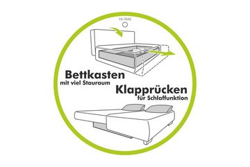 Jockenhöfer Gruppe Ecksofa Heidelberg, inklusive Bettfunktion, Bettkasten, Ottomane links oder rechts