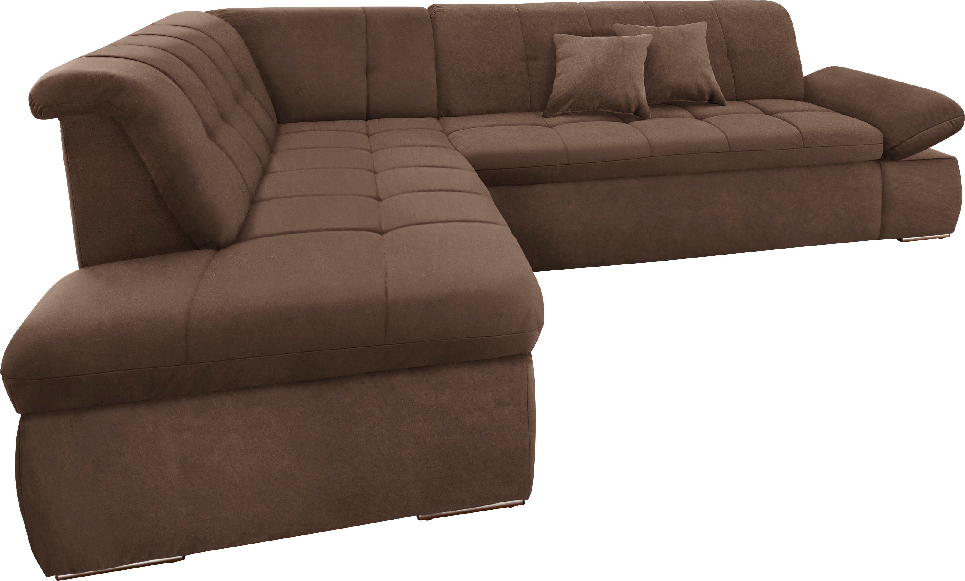 DOMO collection Ecksofa NMoric incl. Zierkissen B/T/H: 273/216/80 cm L-Form günstig online kaufen