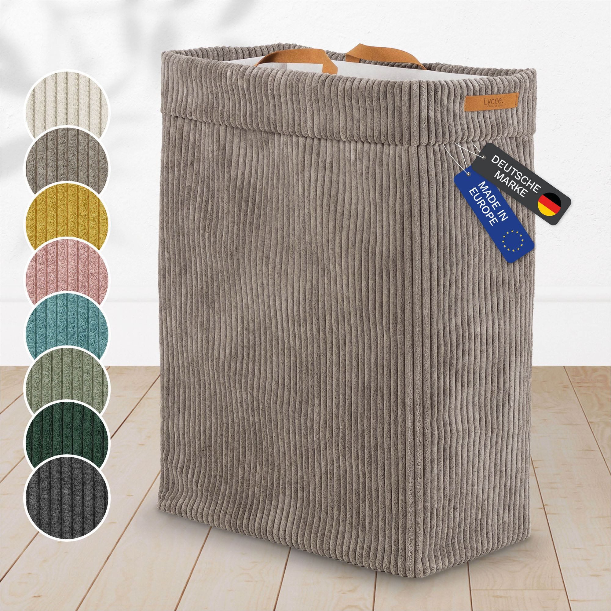 Lycce Wäschekorb Lycce Wäschekorb Cord – faltbar, waschbar & perfekt für Nischen