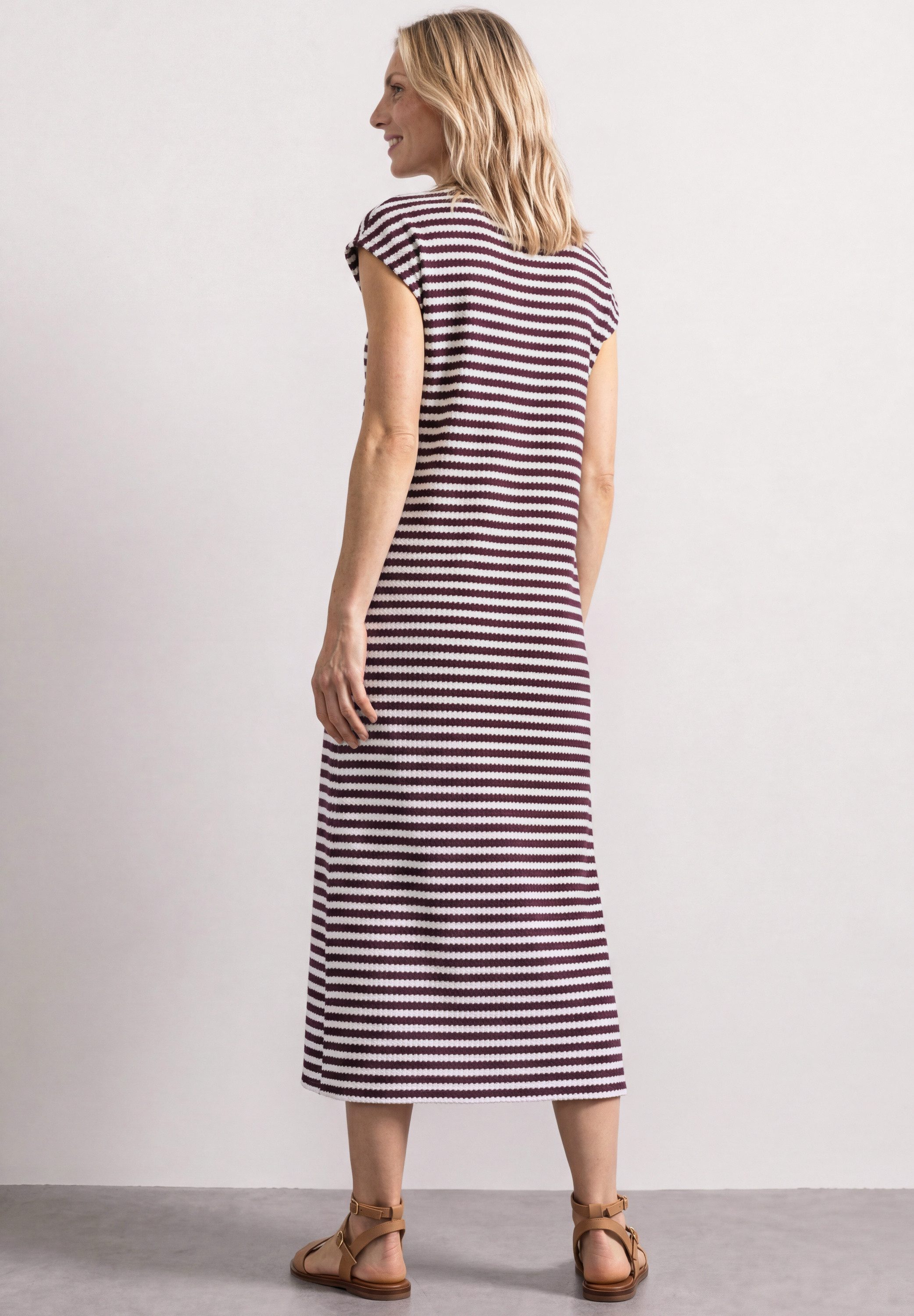STREET ONE Midikleid mit Streifen