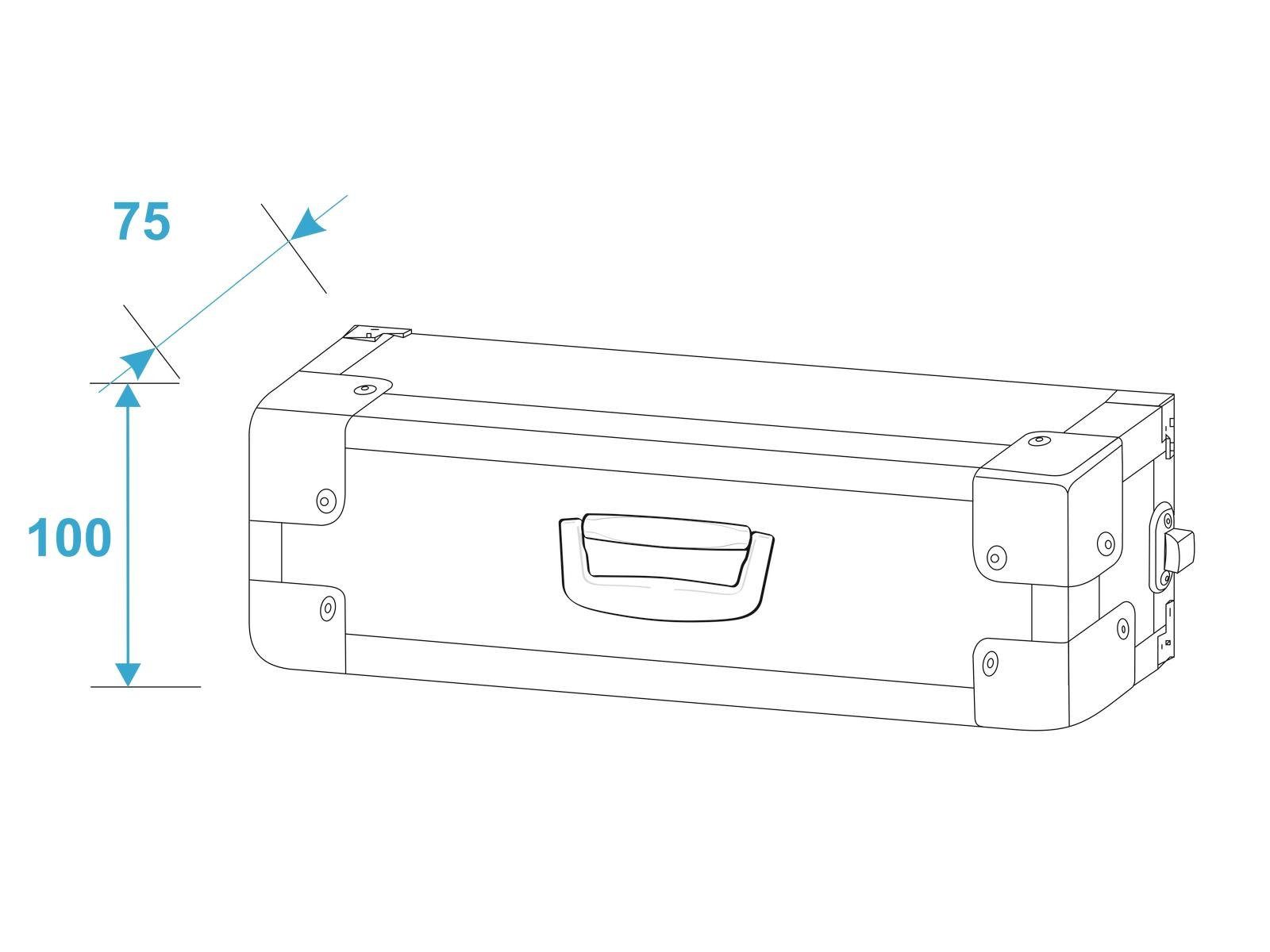 Roadinger Rack ROADINGER Rack Profi 1HE 25cm