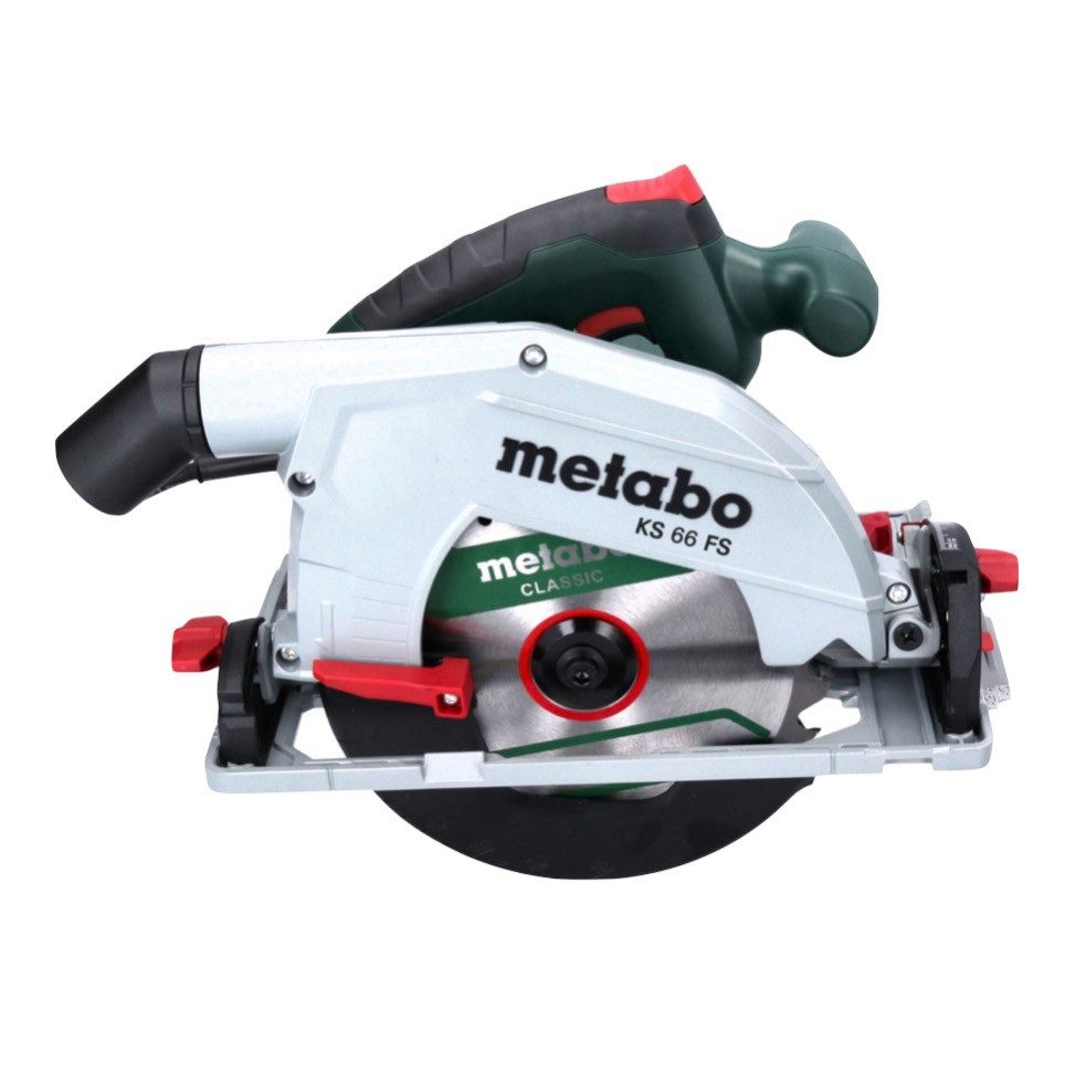 metabo Kompakt-Handkreissäge KS 66 FS Handkreissäge 1500 W 190 mm + 1x Sägeblatt + Führungsschiene