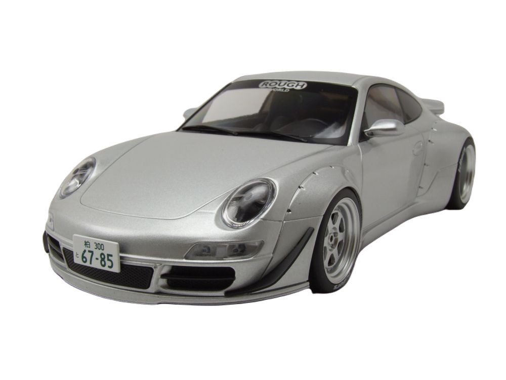 ixo Models Modellauto Porsche 911 RWB 997 silber, Maßstab 1:18