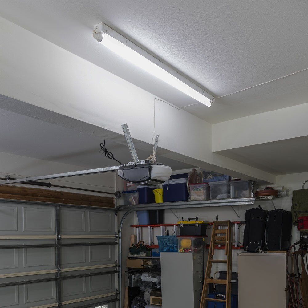 etc-shop cm, LED LED Wannenleuchte Kellerleuchte 157 22 Tageslichtweiß, Feuchtraum Leuchtmittel Kaltweiß, Deckenleuchte, Watt inklusive,