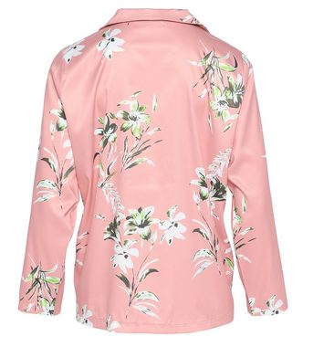 Pure Shape Pyjama Hemdbluse & Hose elastisch (Set, 2-teilig) mit Blumenprint
