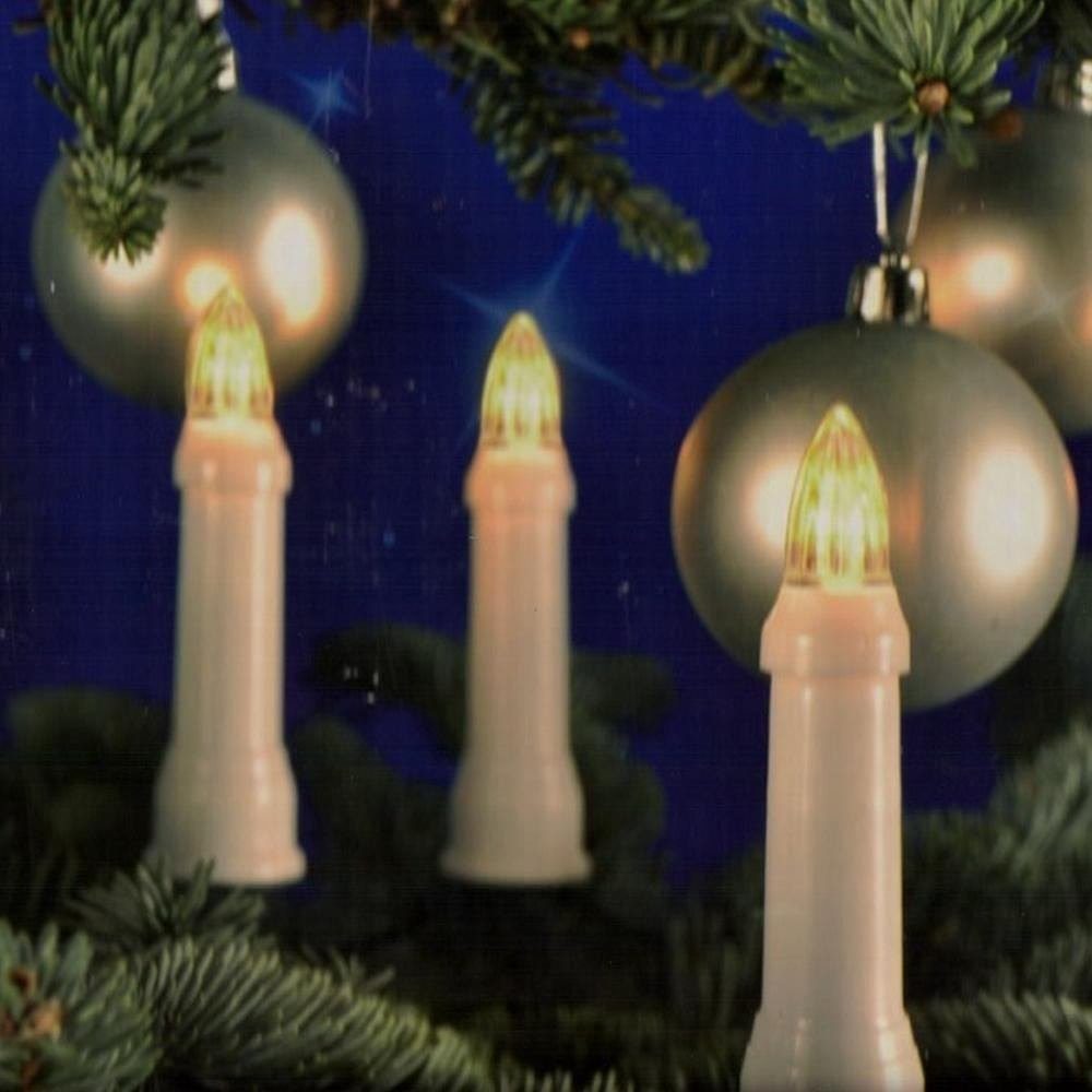 Haushalt International LED-Christbaumkerzen 76610 Weihnachtsbaumbeleuchtung 30er LED warmweiß