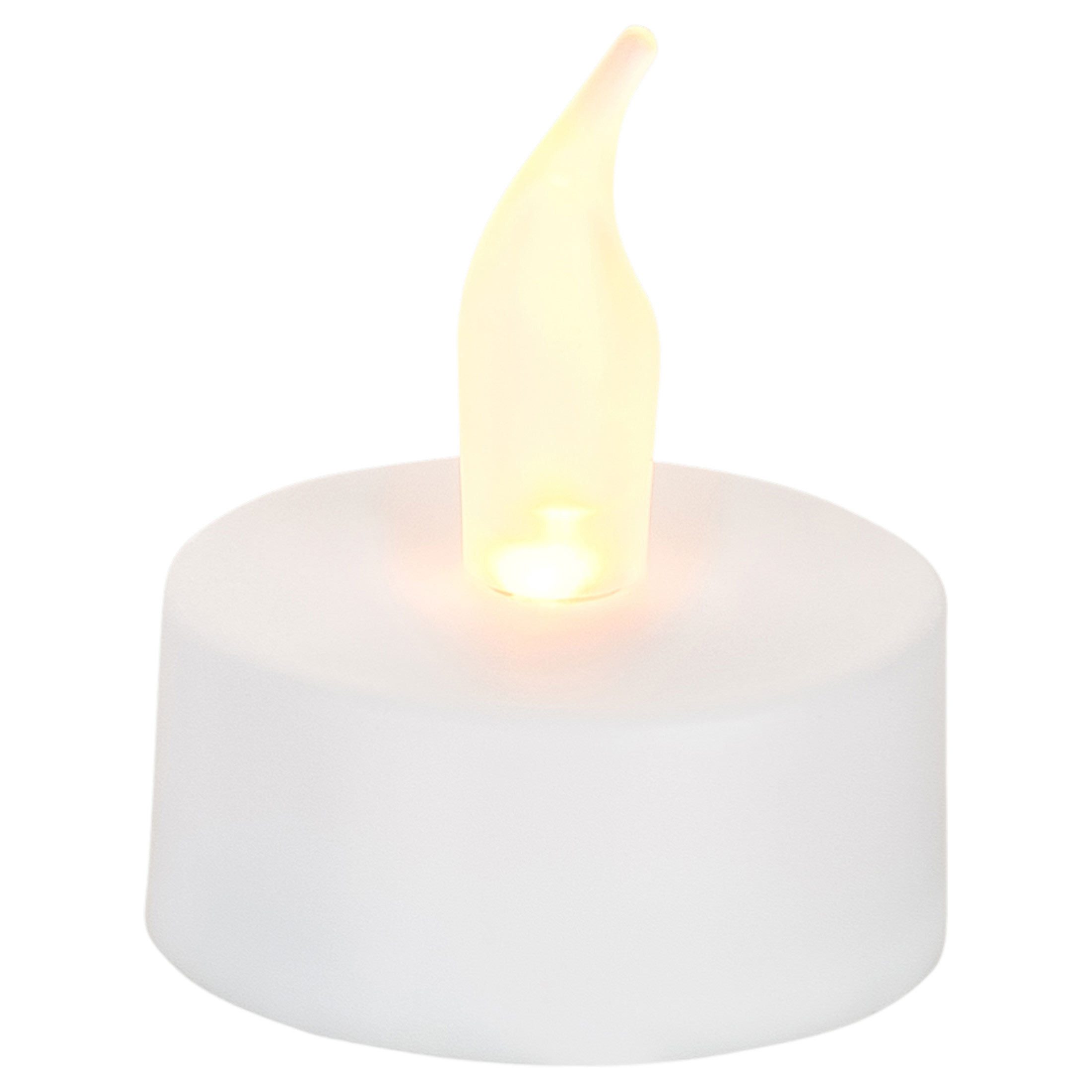 NOOR LIVING Teelicht (Set, 6-tlg), LED Teelichter weiß 6 Stück 6/18h Timer