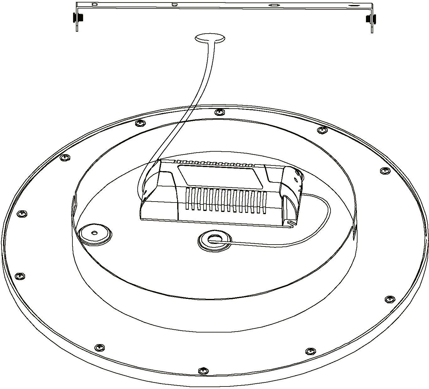 EGLO Deckenleuchte SARSINA, Dimmfunktion, LED Neutralweiß, cm fest integriert, Durchmesser 30 dimmbar
