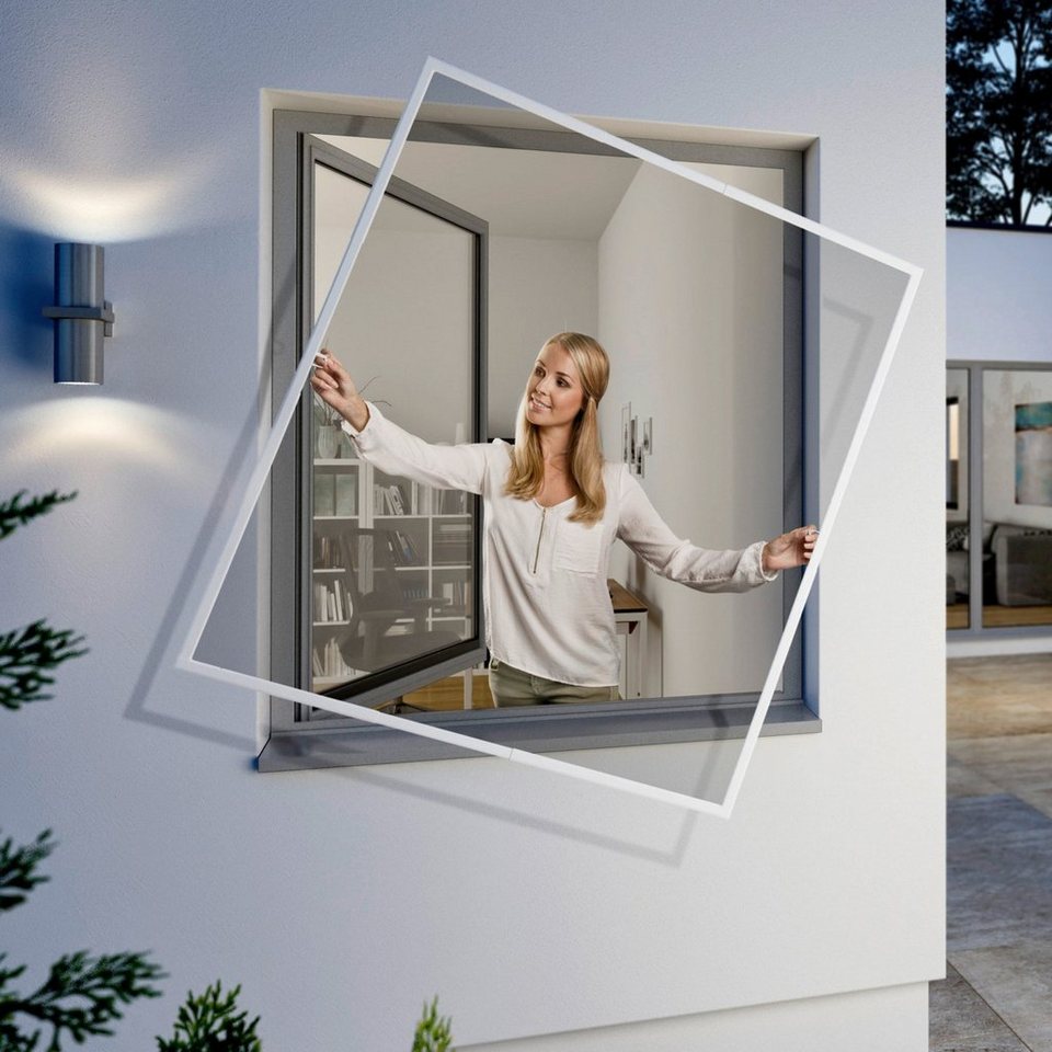 WINDHAGER InsektenschutzFenster »FlexiFit«, BxH 100x120