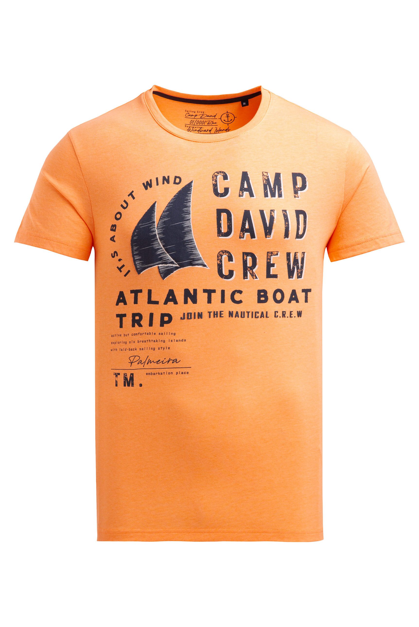 CAMP DAVID Rundhalsshirt aus Baumwolle