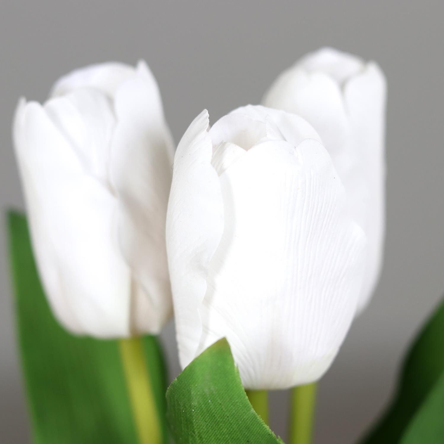 Kunstblume Tulpe, DPI, Höhe 35 cm, Farbe: Weiß