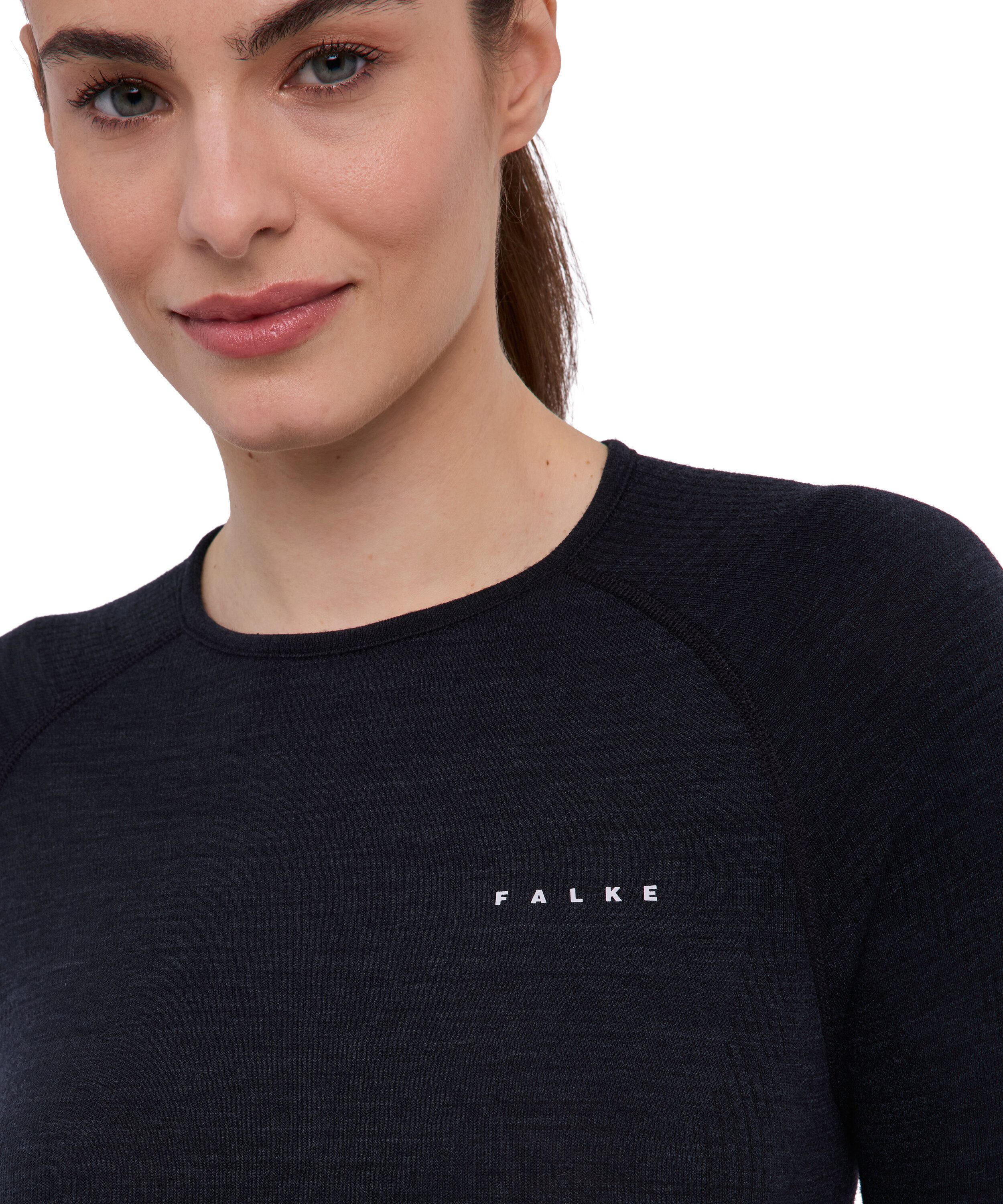 FALKE Funktionsshirt FALKE Langarmshirt Wool-Tech (1-tlg., 1) aus Merinowolle für kalte bis sehr kalte Temperaturen