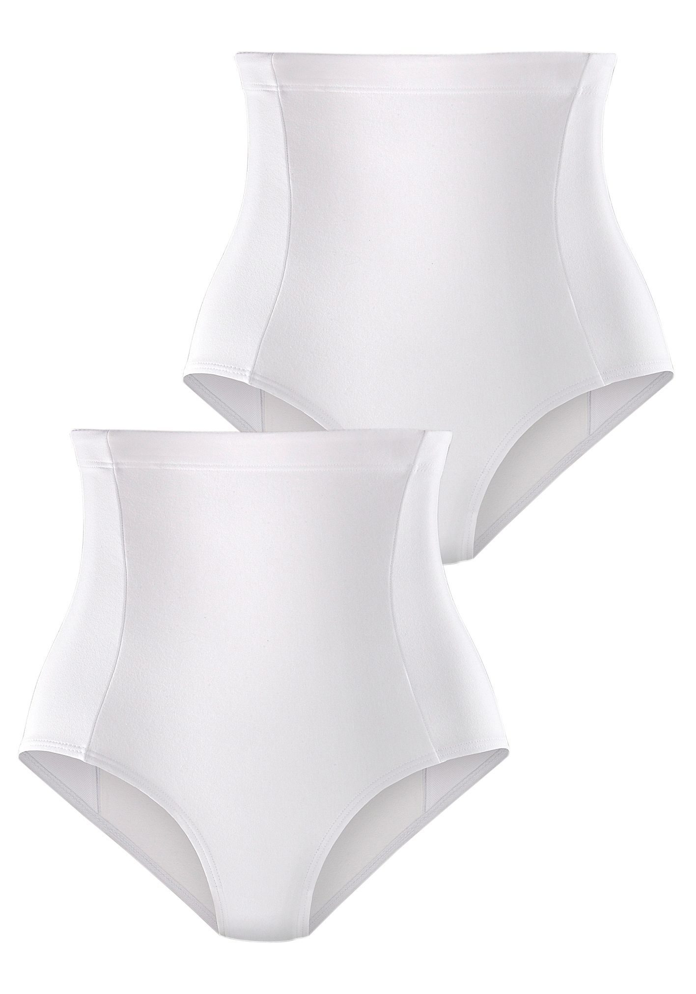 petite fleur elastischer Baumwoll-Qualität Taillenshaper weiß aus