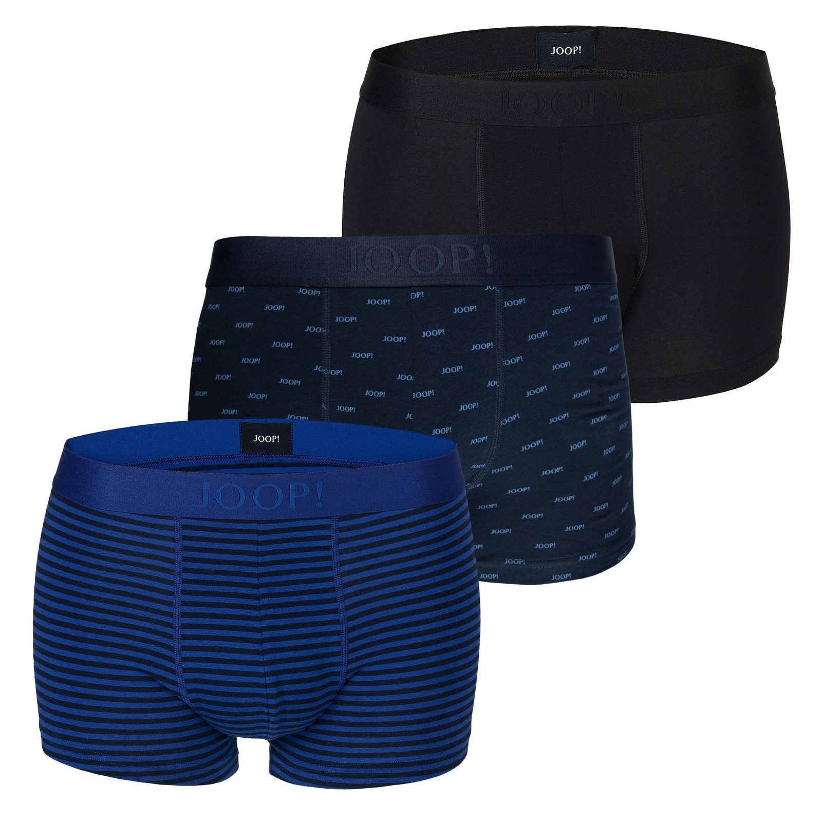 JOOP! Trunk Cotton-Stretch Boxer (3er Set) mit seitlichen Overlocknähten