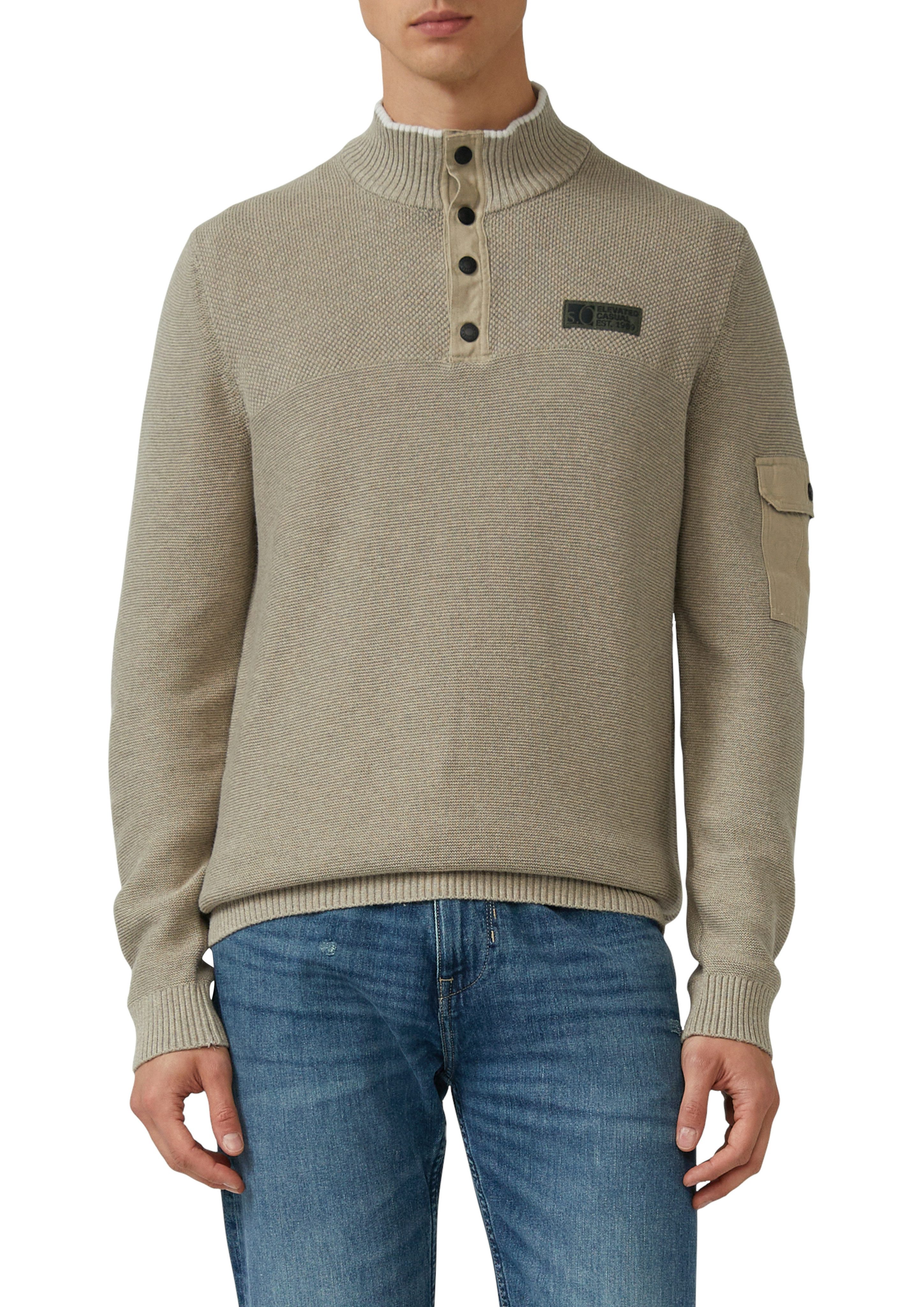 s.Oliver Strickpullover mit Logo Stickerei