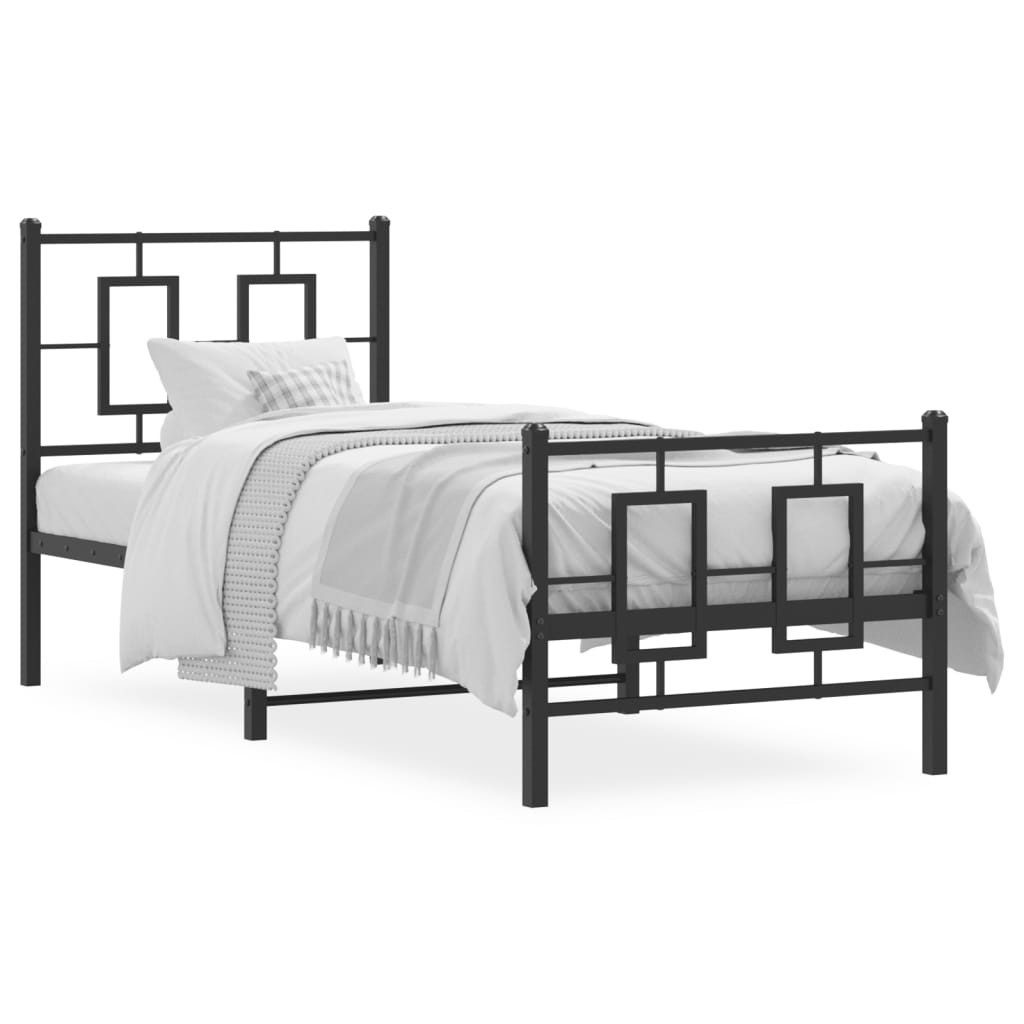 vidaXL Bett Bettgestell mit Kopf- und günstig online kaufen