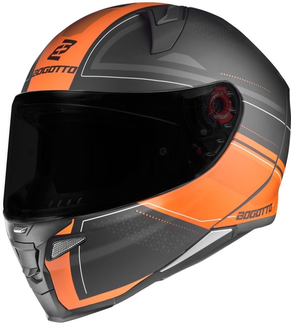 Bogotto Motorradhelm FF110 Cinder Helm, Reflektierende